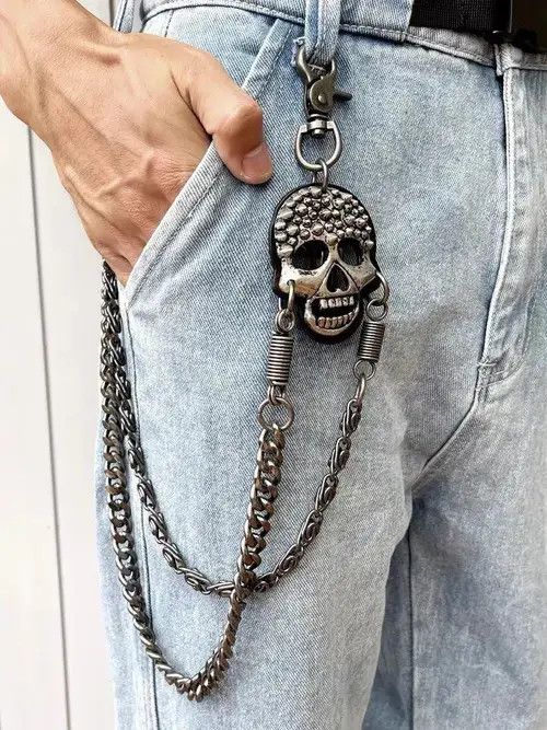 Jewelry Gothic Skull Wallet Chain Size ONE SIZE - 5 Thumbnail