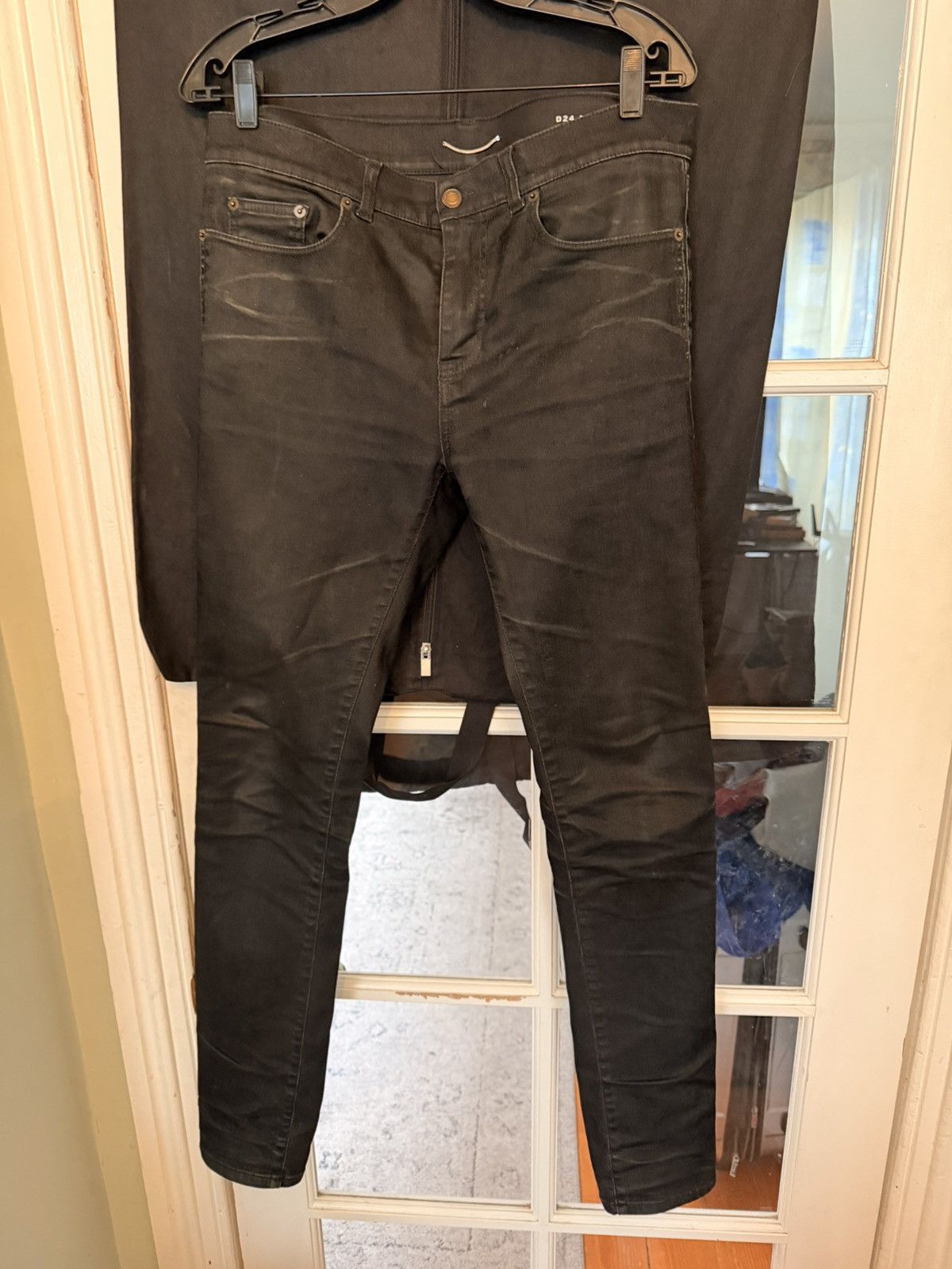 Saint Laurent Paris Saint Laurent D24 mid rise denim slightly waxed 32x34 Size US 32 / EU 48 - 1 Thumbnail