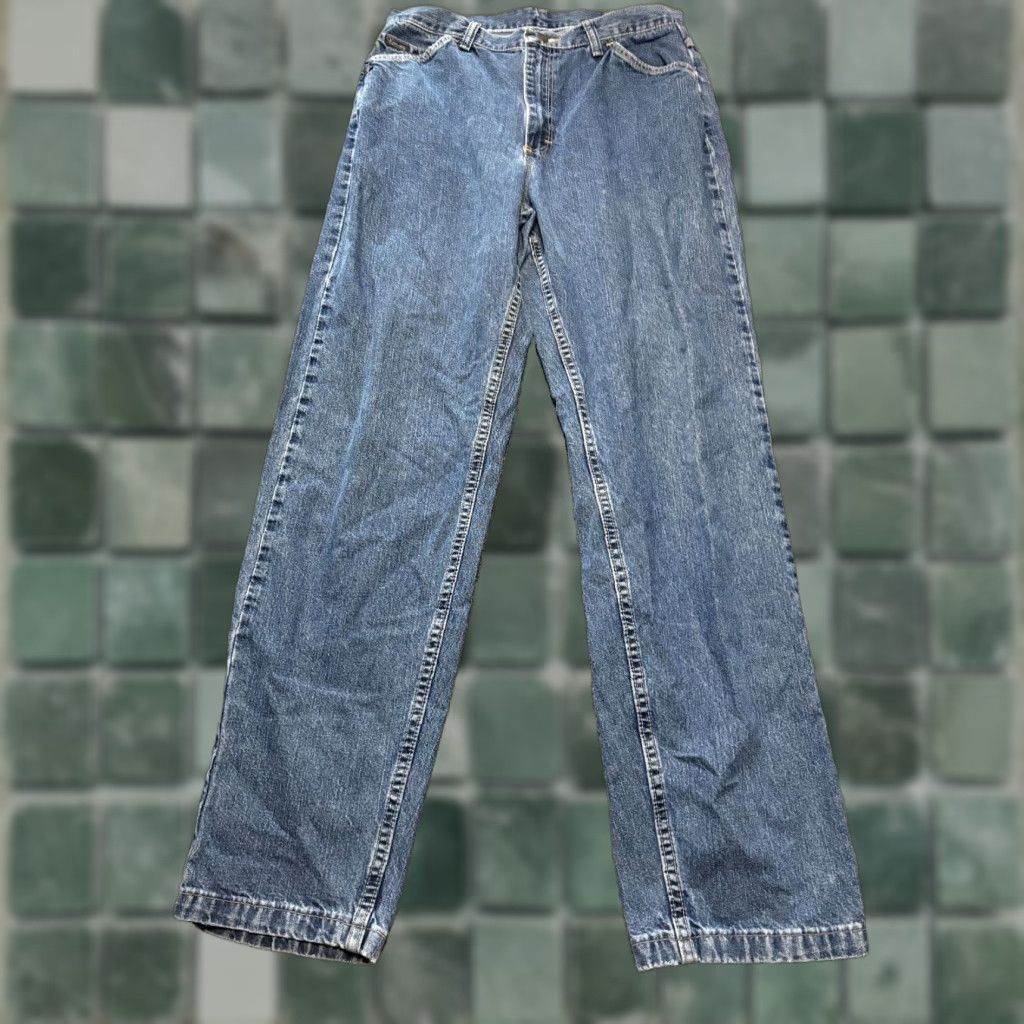 Wrangler Wrangler Jeans Mens 30 x 30 Blue Denim Straight Regular Inseam 30 Relaxed Cowboy USA Modern Style Jeans Mens Size US 30 / EU 46 - 1 Thumbnail