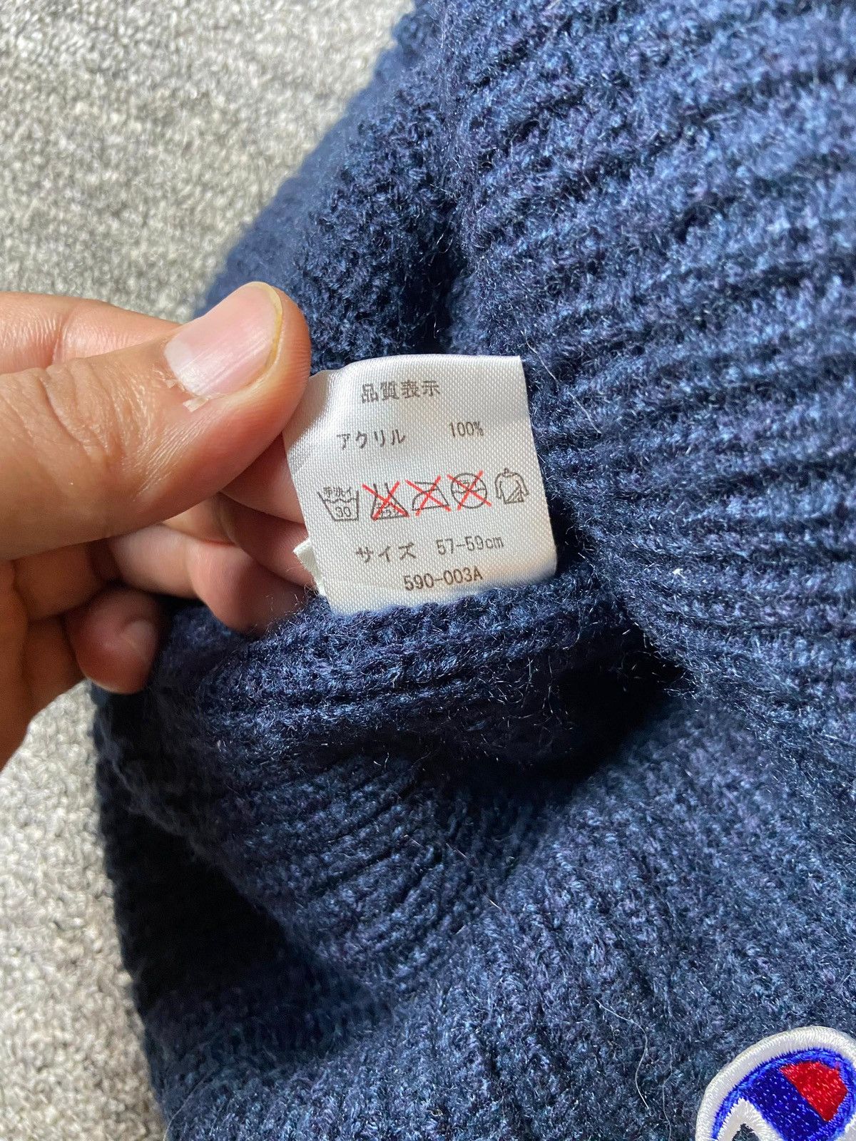 Champion × Japanese Brand × Vintage Vintage CHAMPION Knitted Beanie Hat (129) Size ONE SIZE - 5 Thumbnail