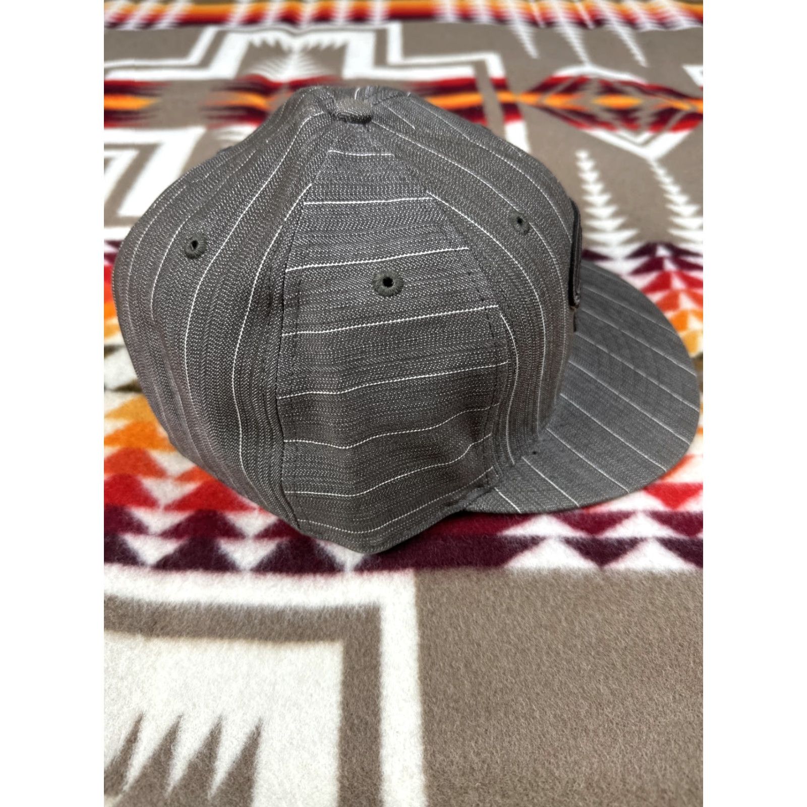 New Era VINTAGE New Era Diamondbacks Fitted Hat 7 1/2 Brown Pinstripes Denim AZ Men Size ONE SIZE - 4 Thumbnail