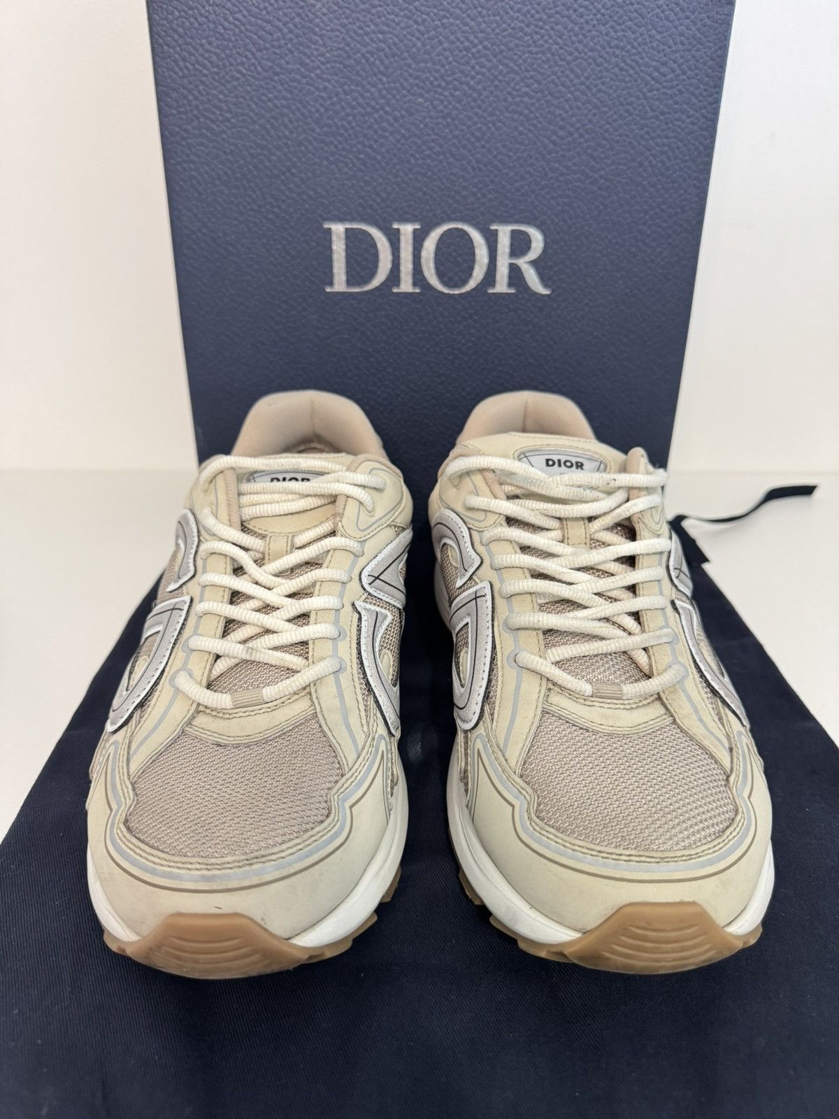 Dior Dior B30 Beige CD Logo Sneakers SZ 11/44 Gently Worn Size US 11 / EU 44 - 2 Thumbnail