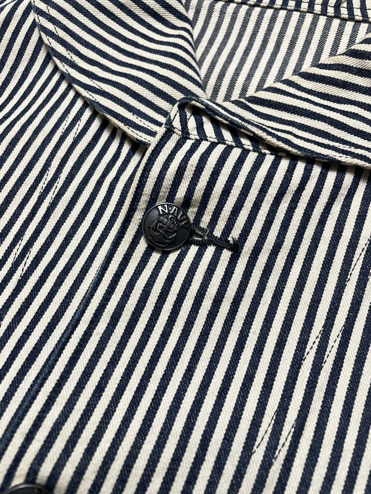 Buzz Rickson's × Japanese Brand Repro Shawl Collar Us Navy USN Work Jacket WW2 Buzz Ricksons Size US L / EU 52-54 / 3 - 11 Thumbnail