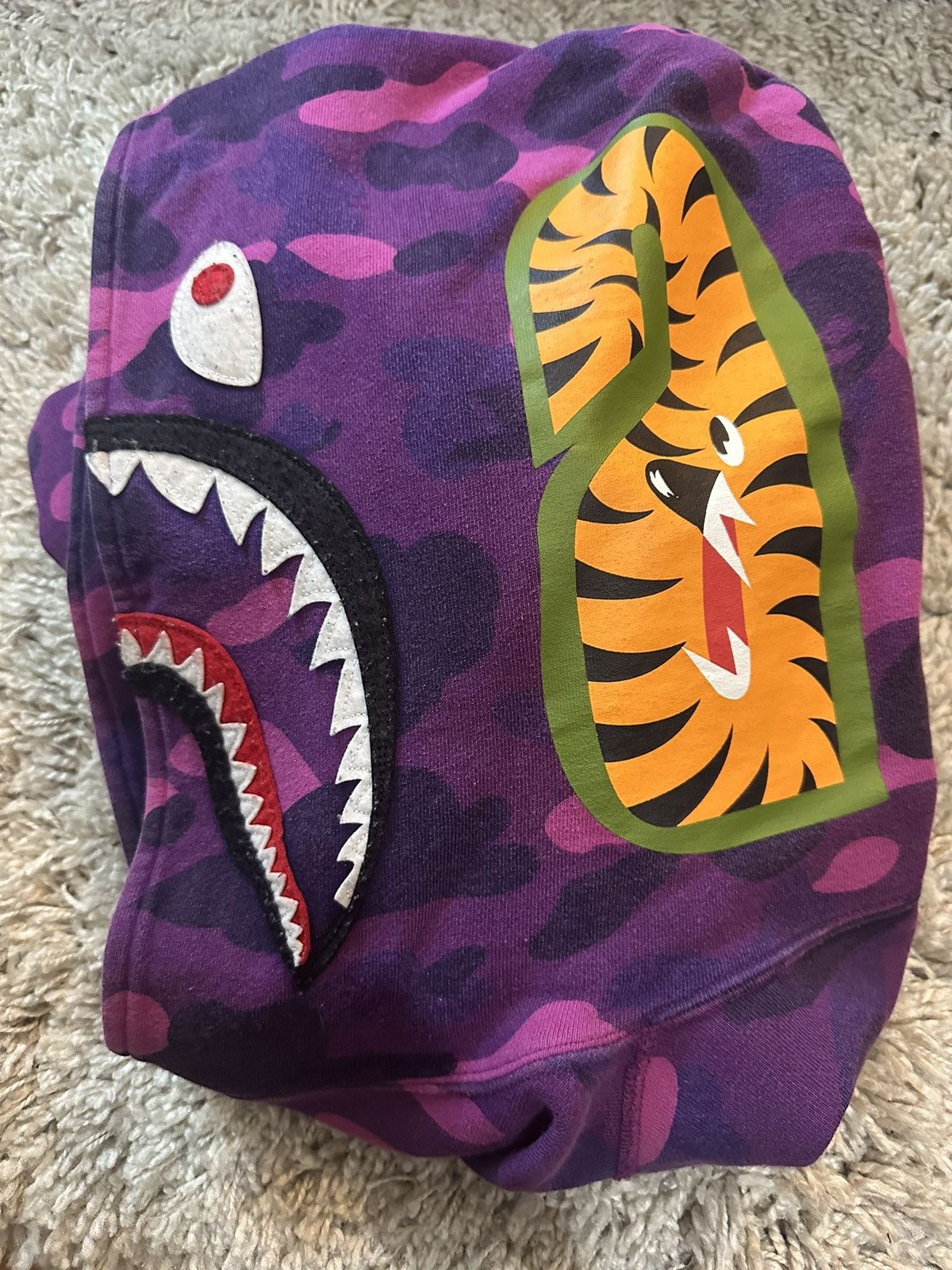 Bape Bape Camo Shark Hoodie Size L Size US L / EU 52-54 / 3 - 5 Thumbnail