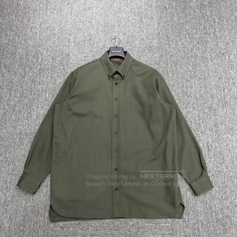 Vintage Acne Studios Green Long Sleeve Shirt. Size US M / EU 48-50 / 2 - 1 Thumbnail
