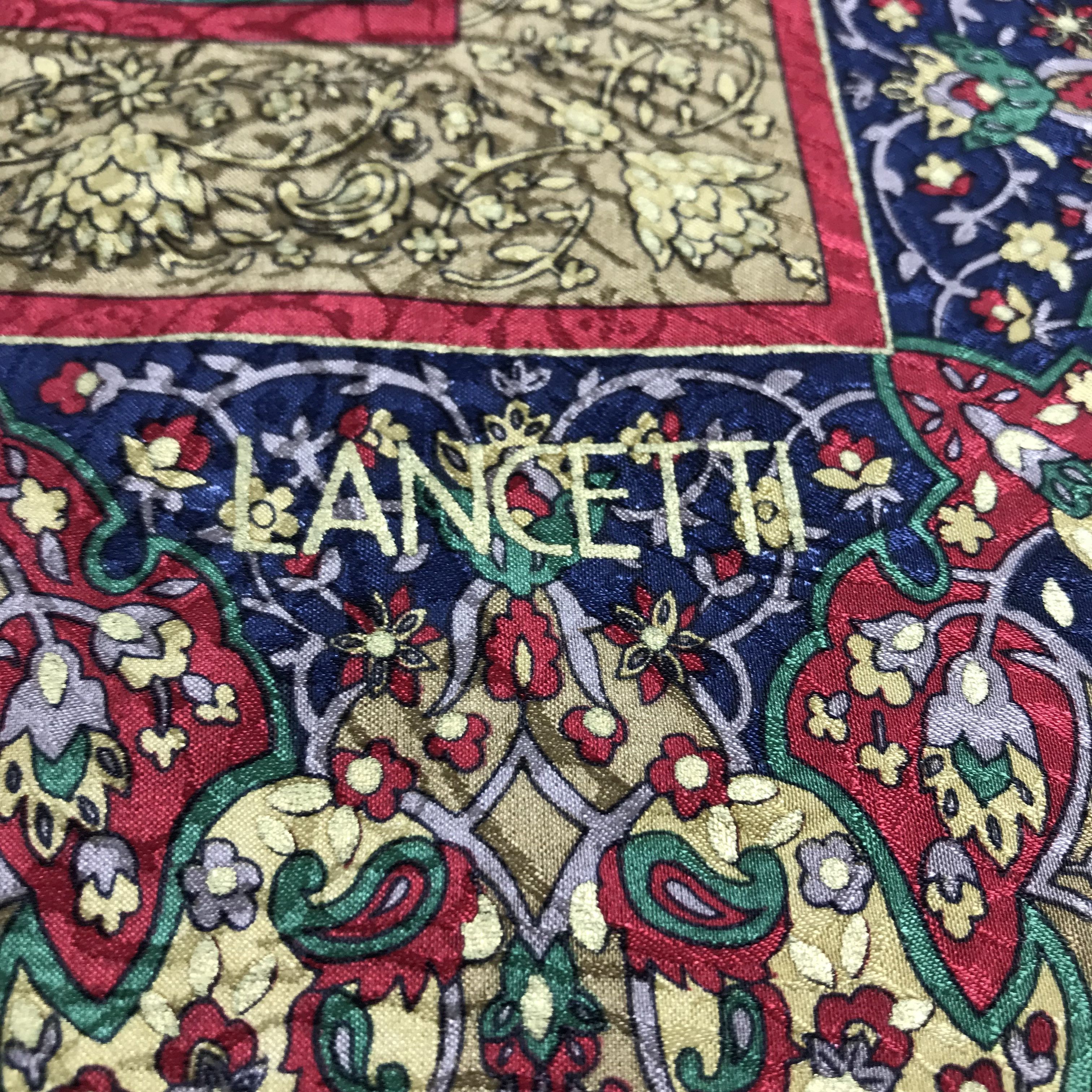 Lui di Lancetti Lancetti Luxury Floral Silk Scarf M193 Size ONE SIZE - 3 Thumbnail