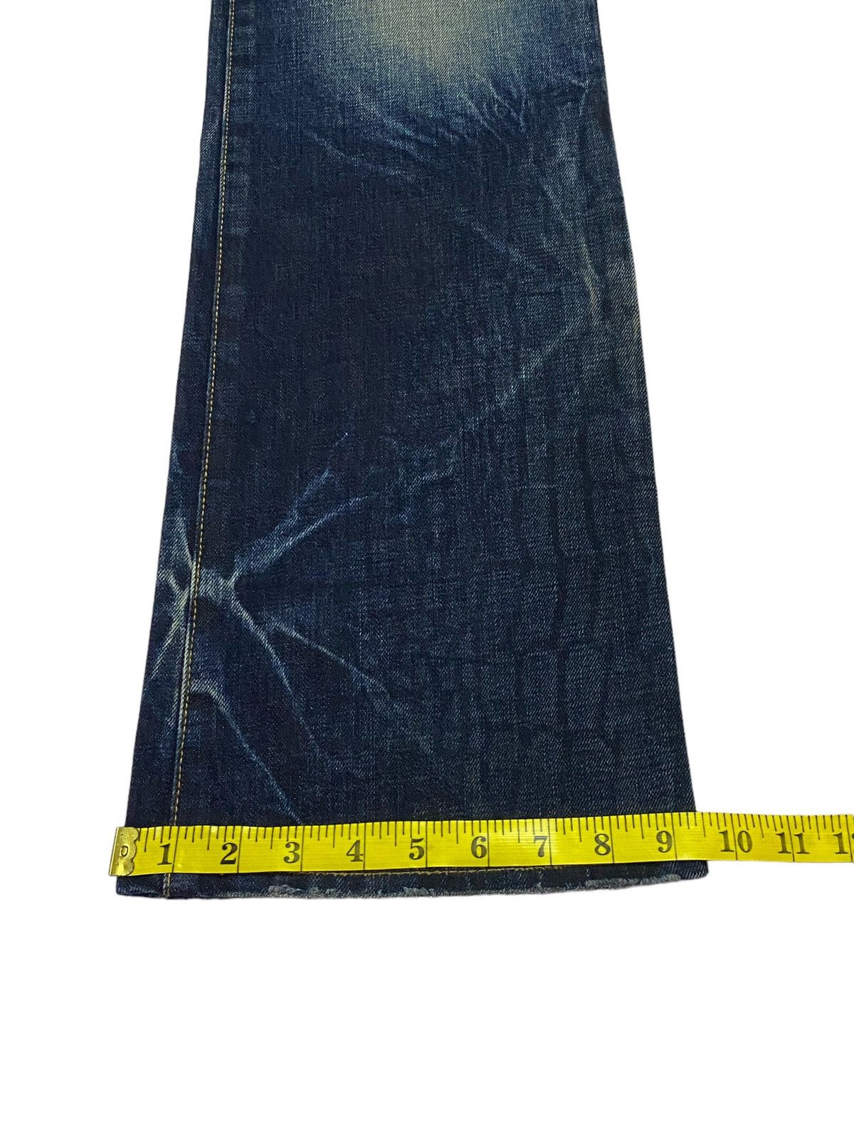 semanticdesign Semantic Design Flared Snakeskin Denim Pants Size US 34 / EU 50 - 10 Thumbnail