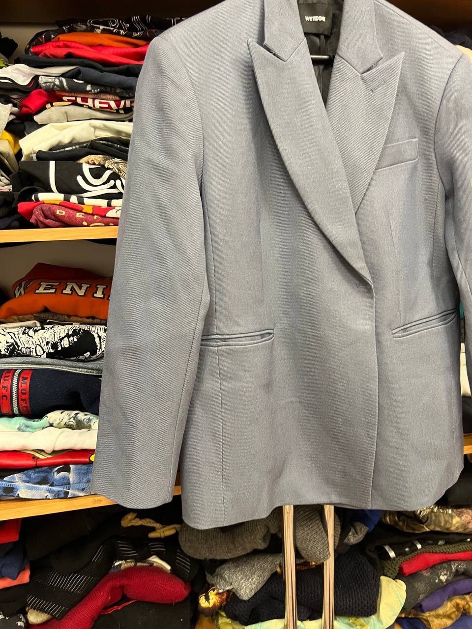 WE11DONE We11done Double Breasted Sky Blue South Korean Brand blazer Size 38L - 9 Thumbnail