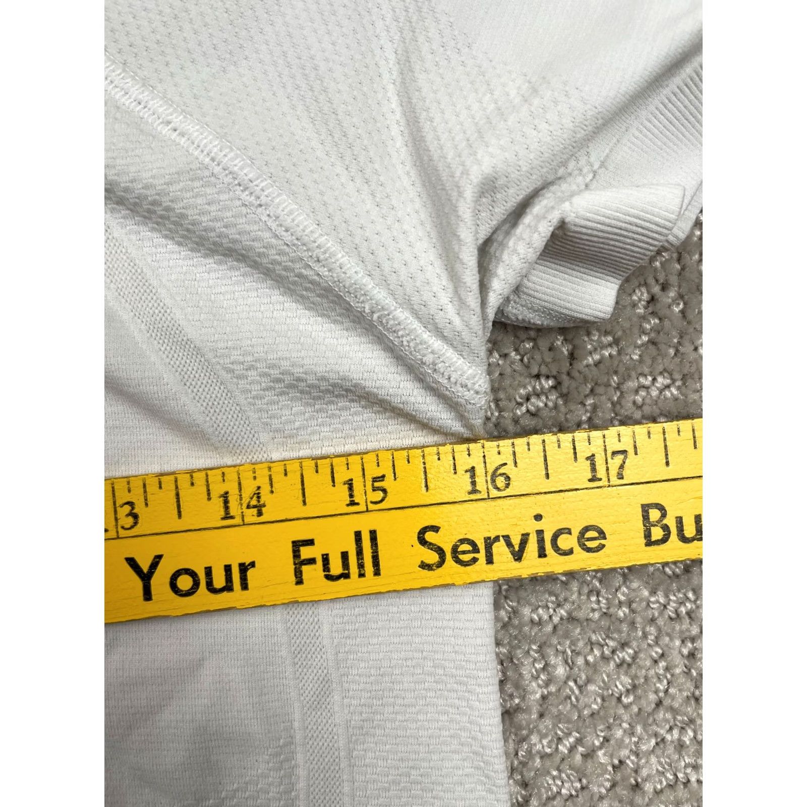 Athleta Athleta Shirt Womens M White Momentum Seamless Polo Tee 1/4 Zip Stretch Casual Size M / US 6-8 / IT 42-44 - 3 Thumbnail