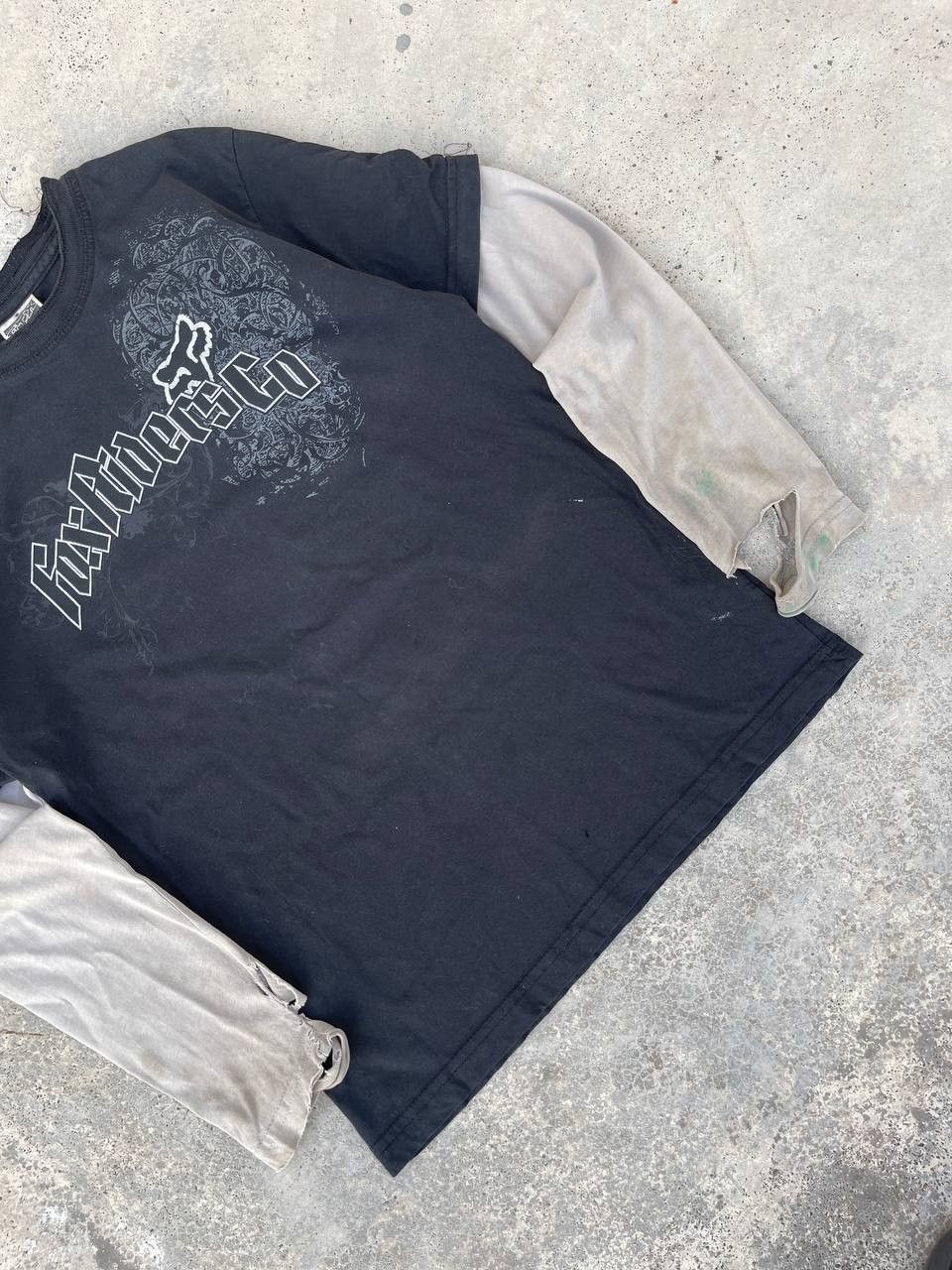 Fox Racing Distressed Vintage Y2K Fox Racing Double Layer Tees Size US XS / EU 42 / 0 - 3 Thumbnail