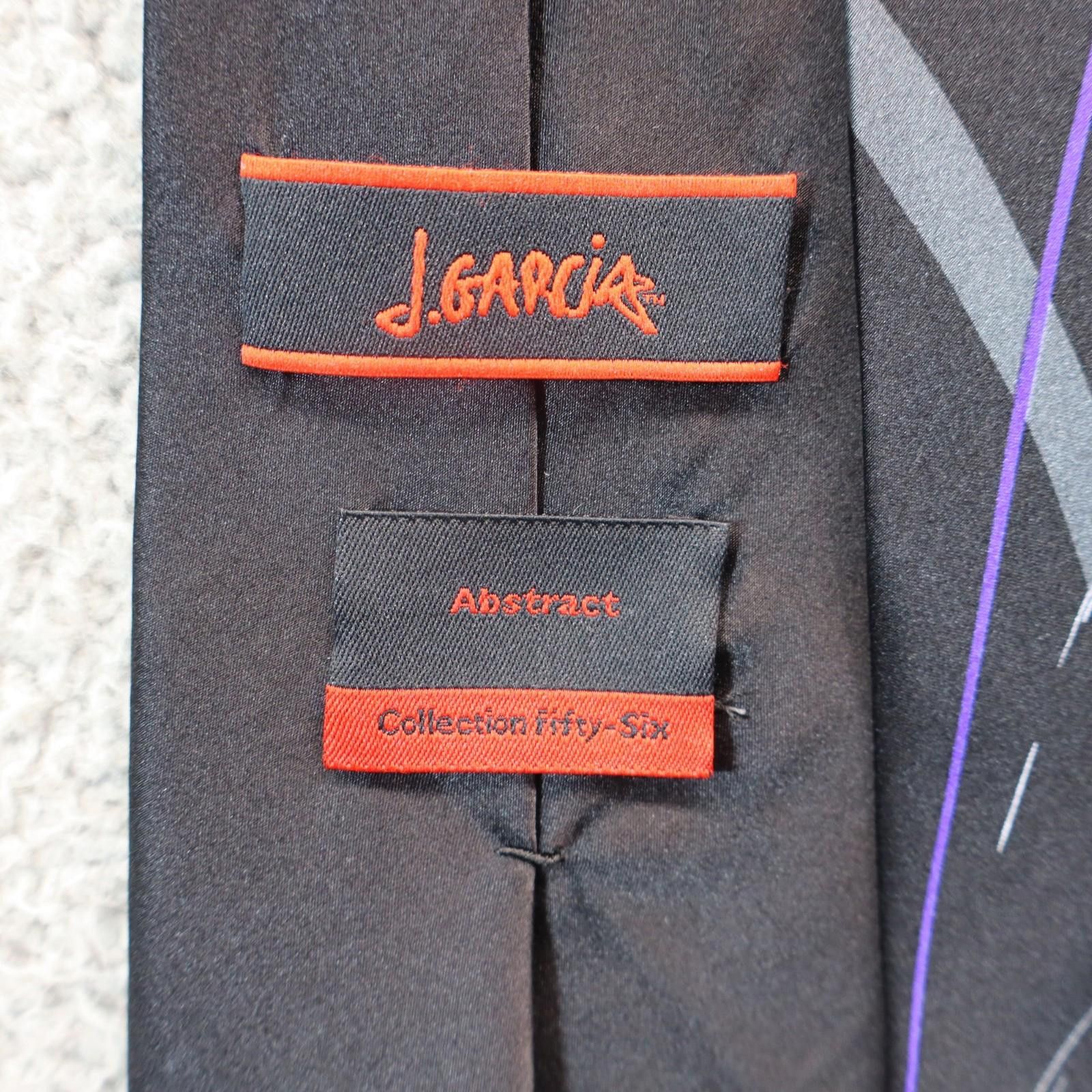Other J Garcia Necktie Silk Black Abstract Limited Collection 56 Size ONE SIZE - 5 Thumbnail