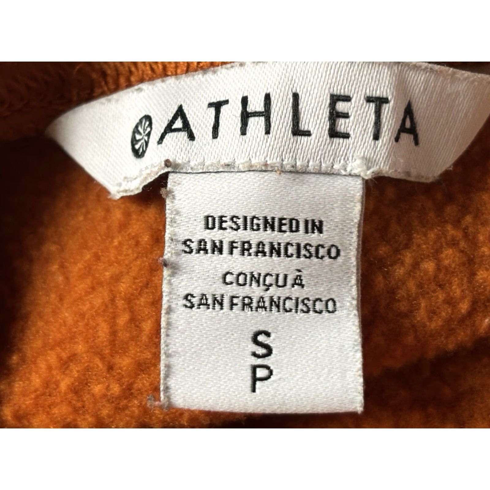 Athleta VINTAGE Athleta Retro Sweatpants Women’s Small Orange Cotton Blend Pull On Straight Leg Jogging Activewear Size 28" / US 6 / IT 42 - 5 Thumbnail
