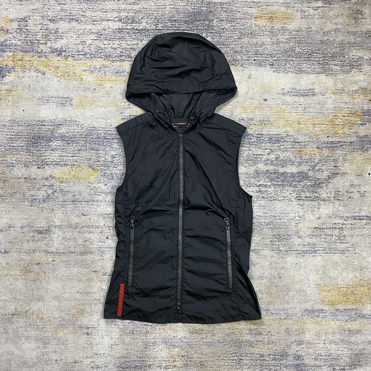 Prada hooded vest