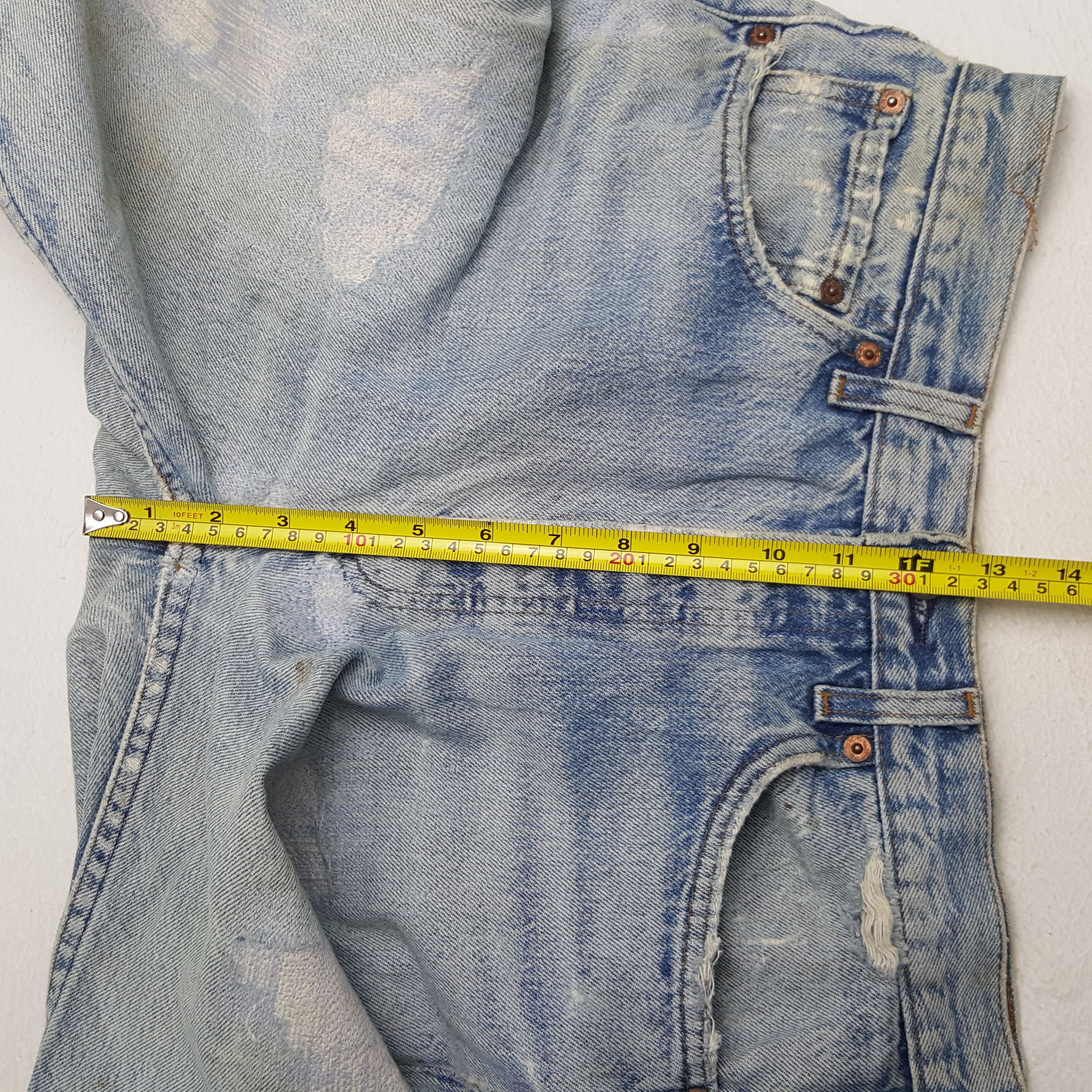 Levi's × Vintage Vintage Levi's 501 Distressed Style Denim Jeans Size US 30 / EU 46 - 8 Thumbnail