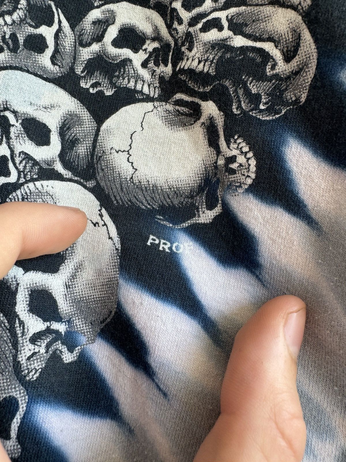 Liquid Blue Vintage Liquid Blue Prof 1998 Field Skull Tie Dye Tee Size US XL / EU 56 / 4 - 9 Thumbnail