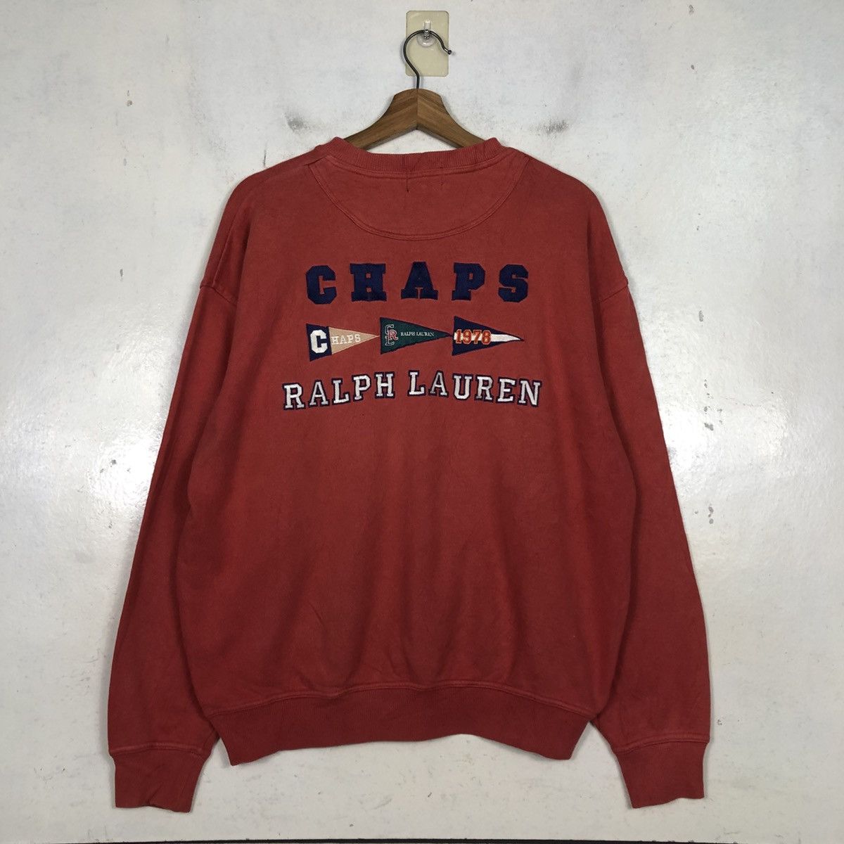 Chaps Ralph Lauren 📌Vintage Sweatshirt Crewneck Chaps Ralph Lauren Big Logo Size US L / EU 52-54 / 3 - 10 Thumbnail