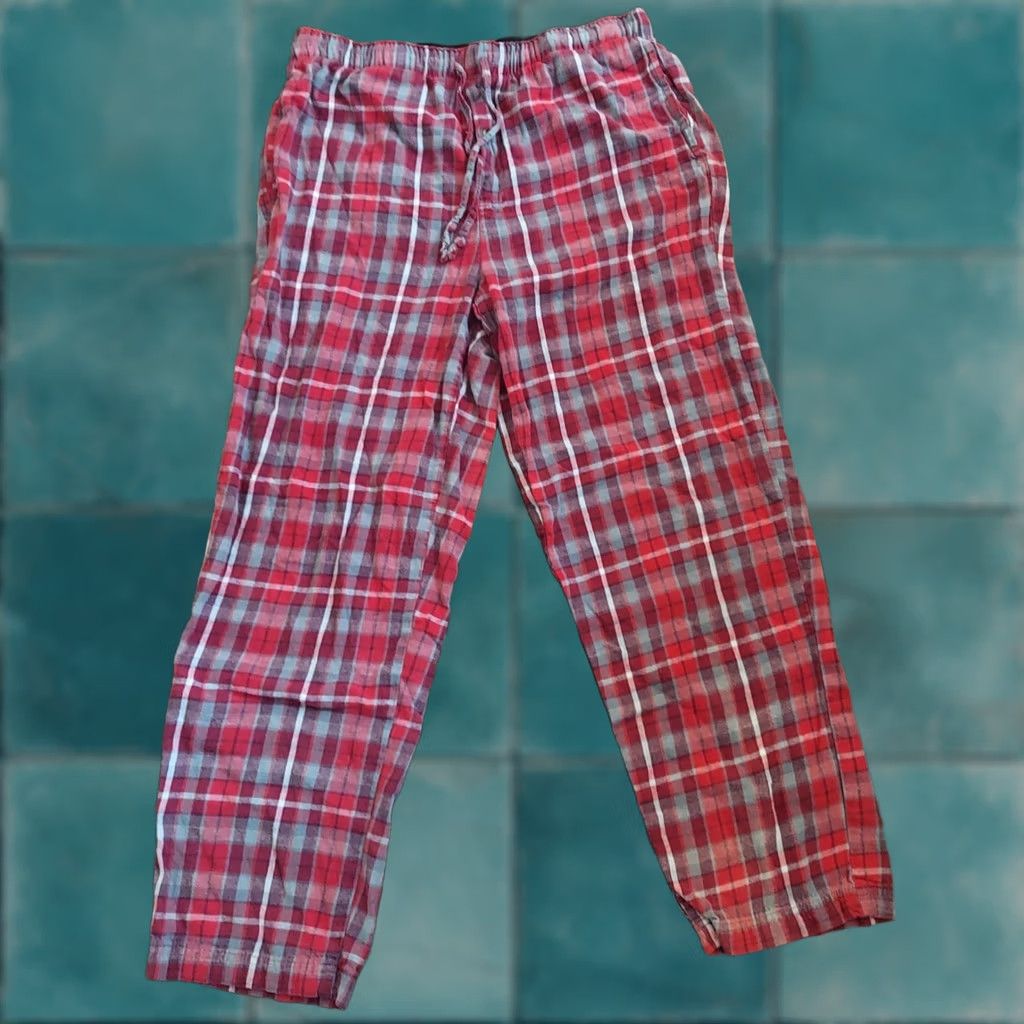 Eddie Bauer Eddie Bauer Men's Red Plaid Holiday Print Drawstring Pajama Pants M Pants Red Holiday Mens Size US 31 - 1 Thumbnail