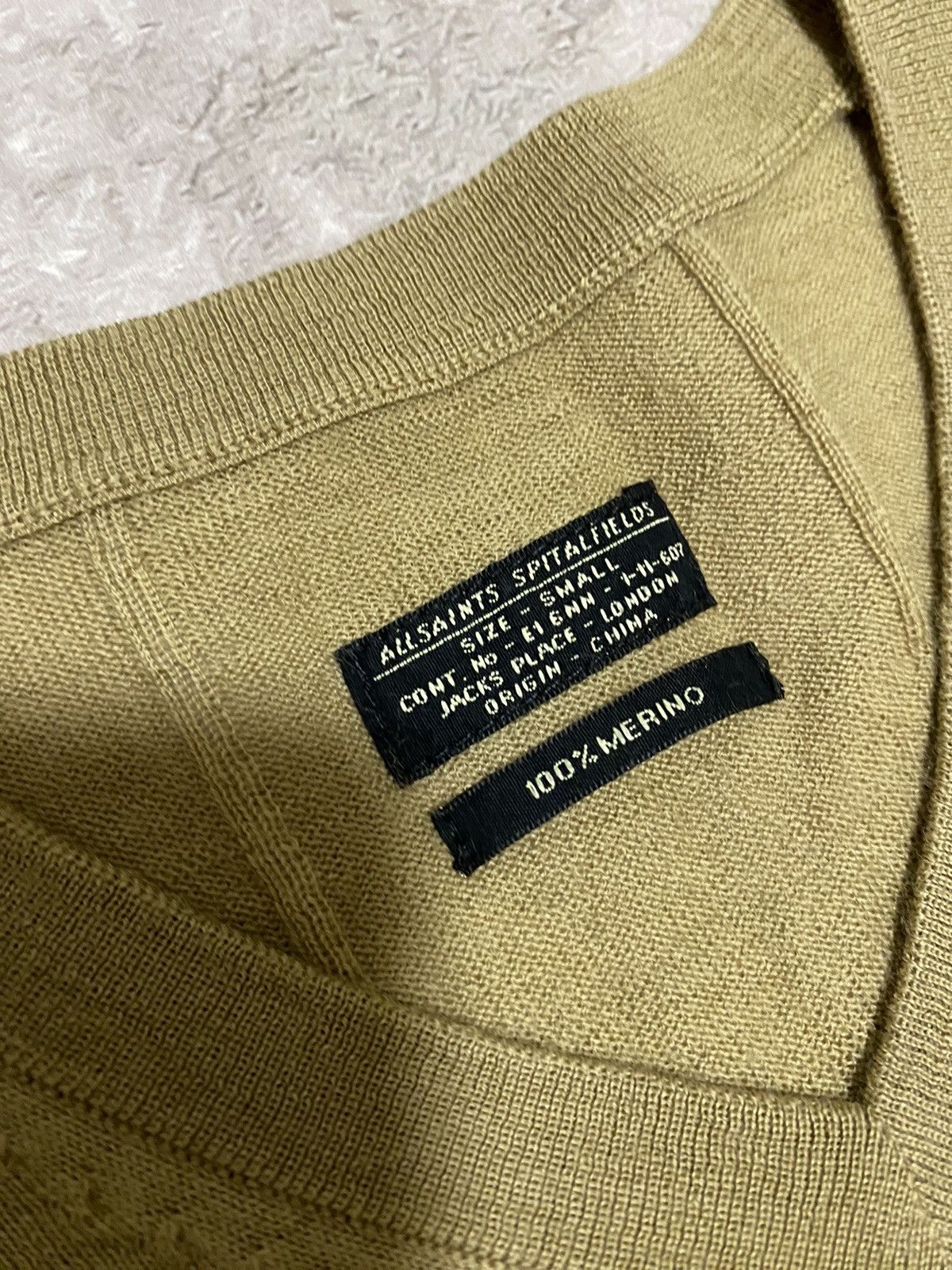 Allsaints × Designer Rare Allsaints Merino V-Neck Wool Sweater Designer Size S / US 4 / IT 40 - 7 Thumbnail