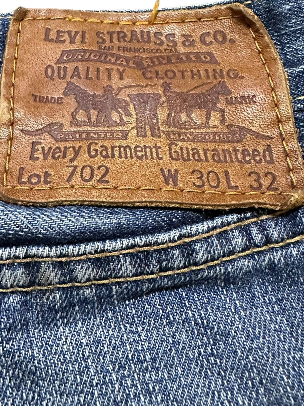 Levi's Vintage Levi’s 702 Faded Whiskers Denim Size US 30 / EU 46 - 7 Thumbnail