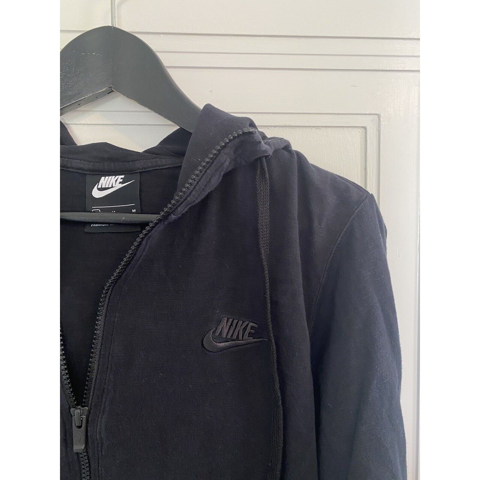 Nike Nike Women’s Black and Gray Zip-Up Hoodie Sweatshirt Size M Size M / US 6-8 / IT 42-44 - 6 Thumbnail