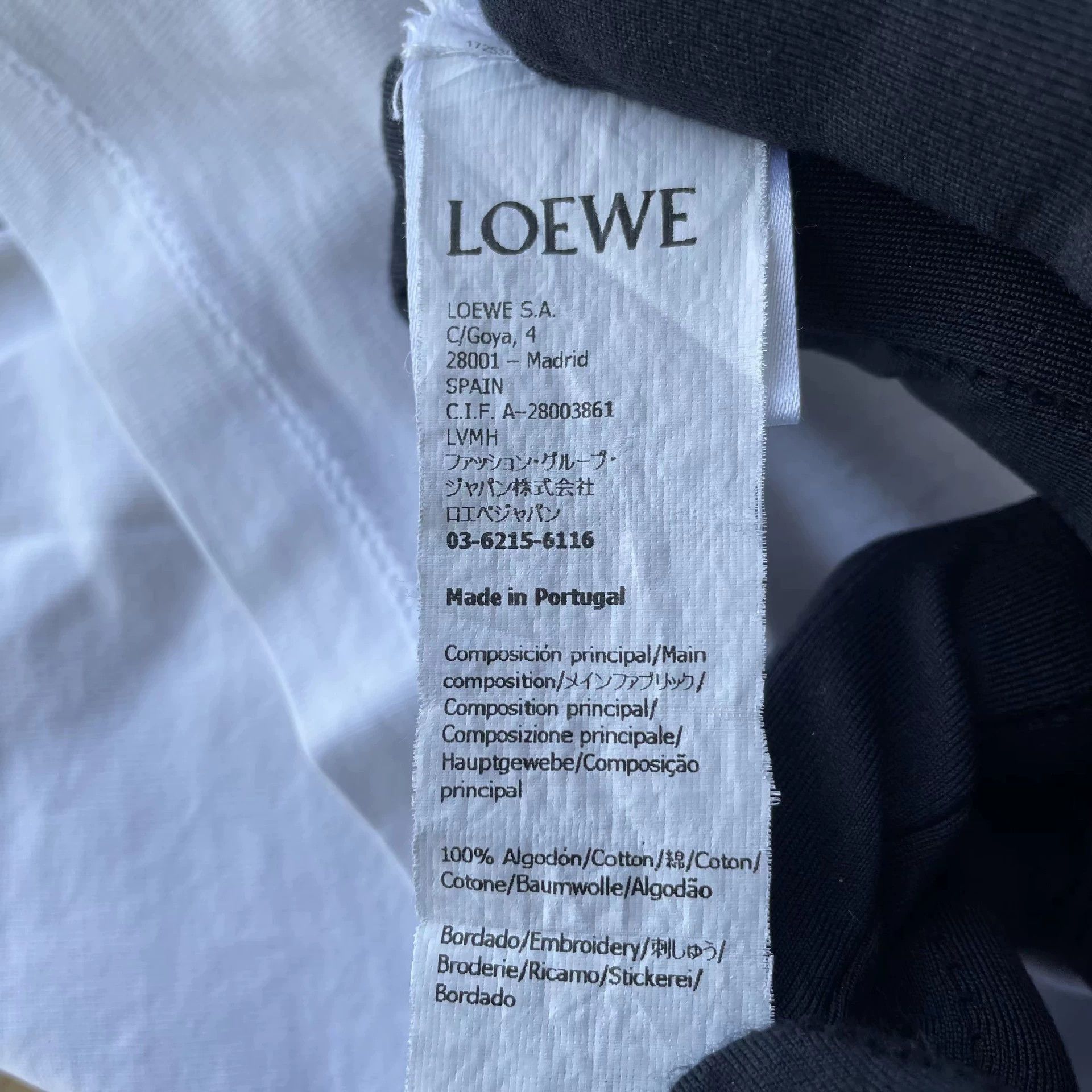 Loewe LOEWE Anagram Embroidered Logo Fake Pkt Wht SS T XS Size US XS / EU 42 / 0 - 7 Thumbnail