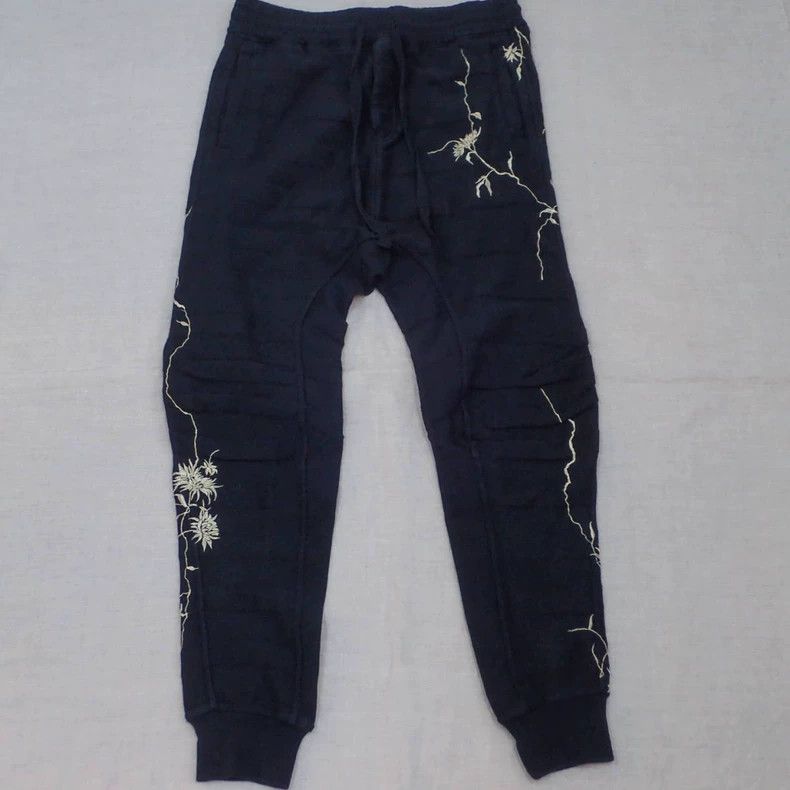Haider Ackermann sizeM Golden flower embroidered trousers