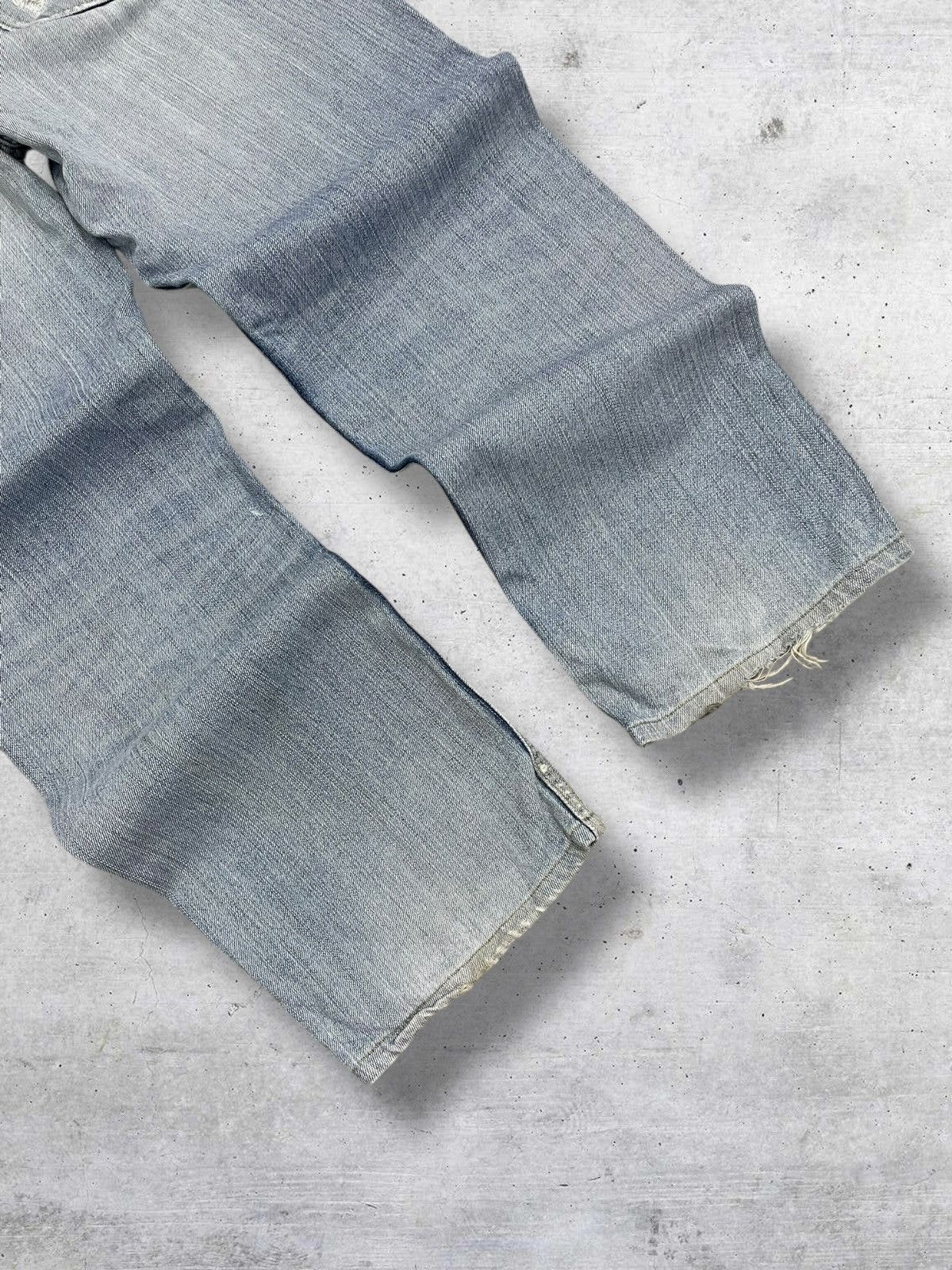 Levi's Vintage Clothing VINTAGE 533 LEVIS USA 90S DESIGNER OLD RIPPED BLUEWASH DENIM Size US 35 - 10 Thumbnail