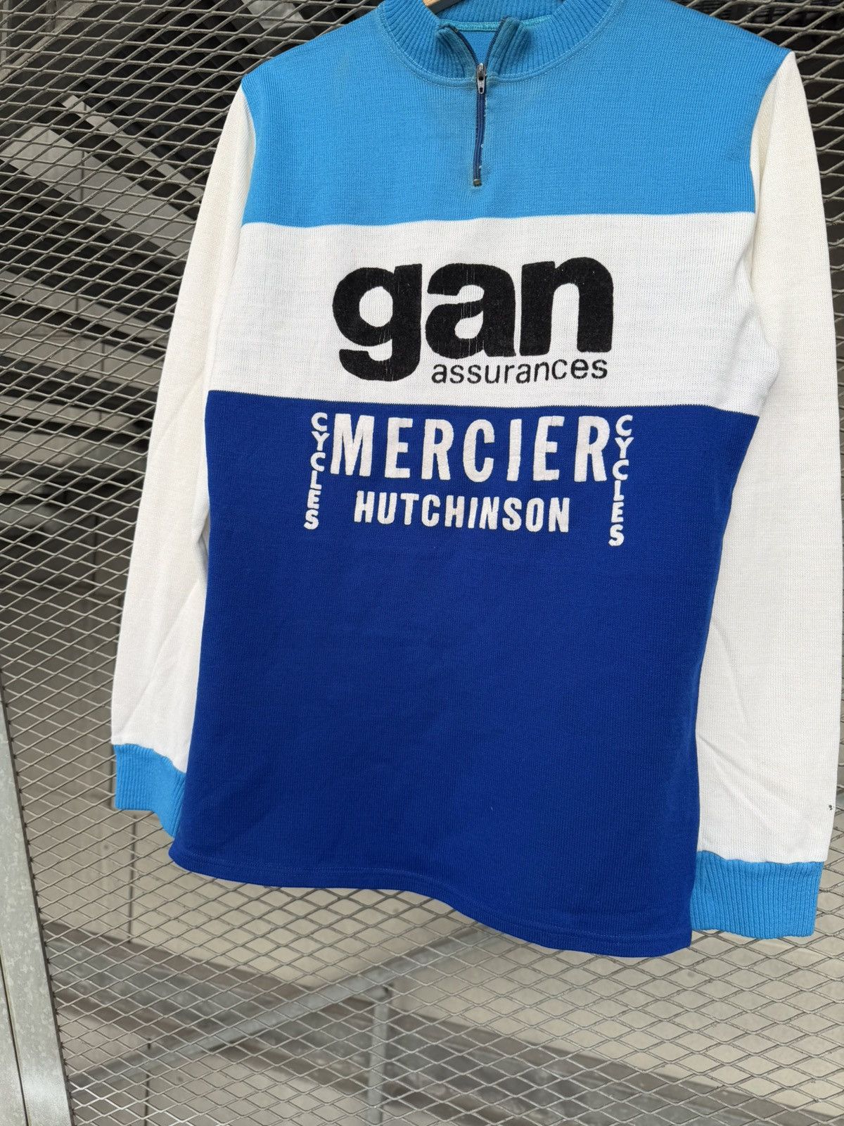 Vintage Vintage Team Gen Mercier Hutchinson Wool Cycle Jersey Size US M / EU 48-50 / 2 - 6 Thumbnail