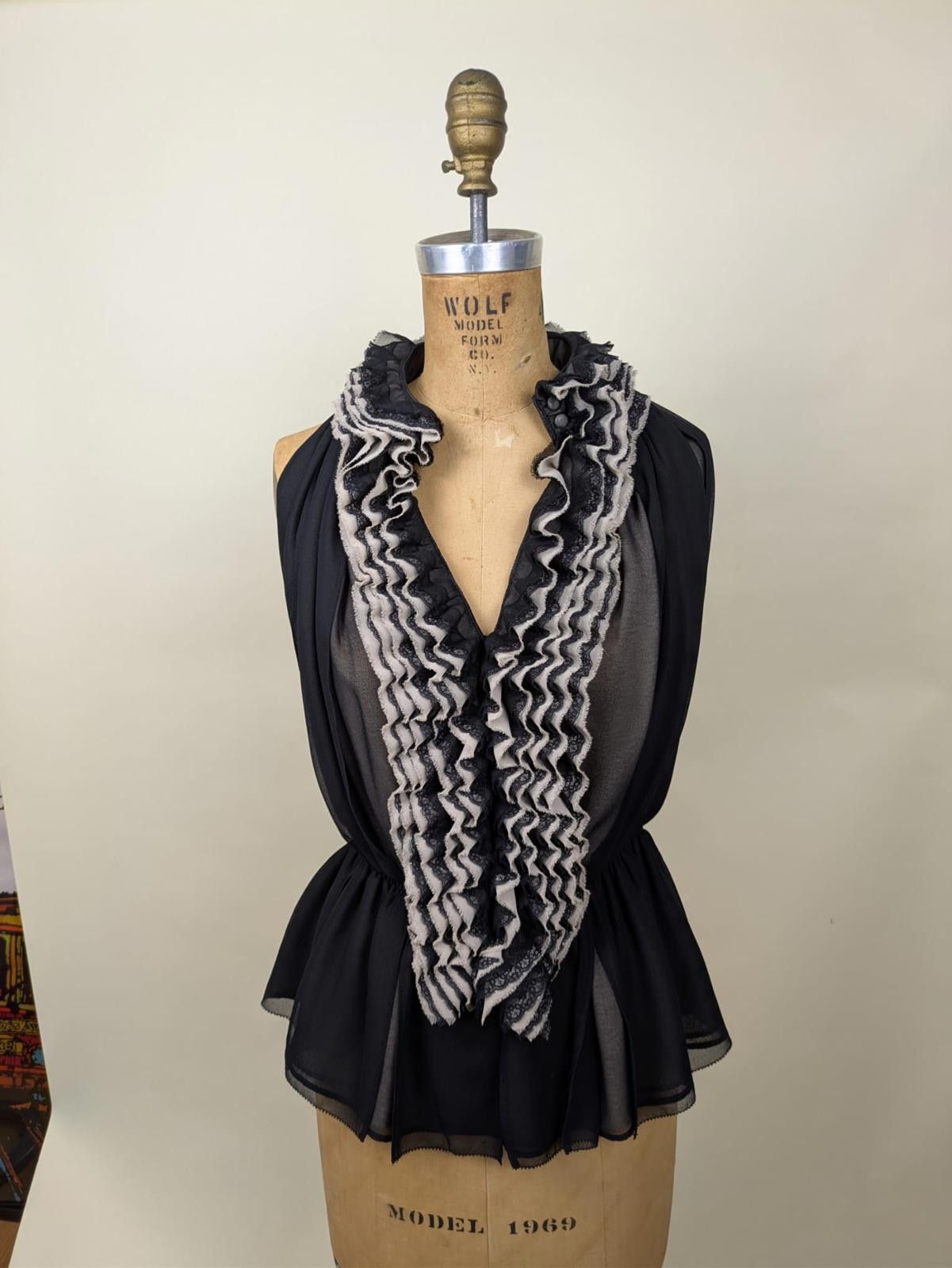 Other robert rodriguez romantic soft goth ruffle top Size M / US 6-8 / IT 42-44 - 1 Thumbnail