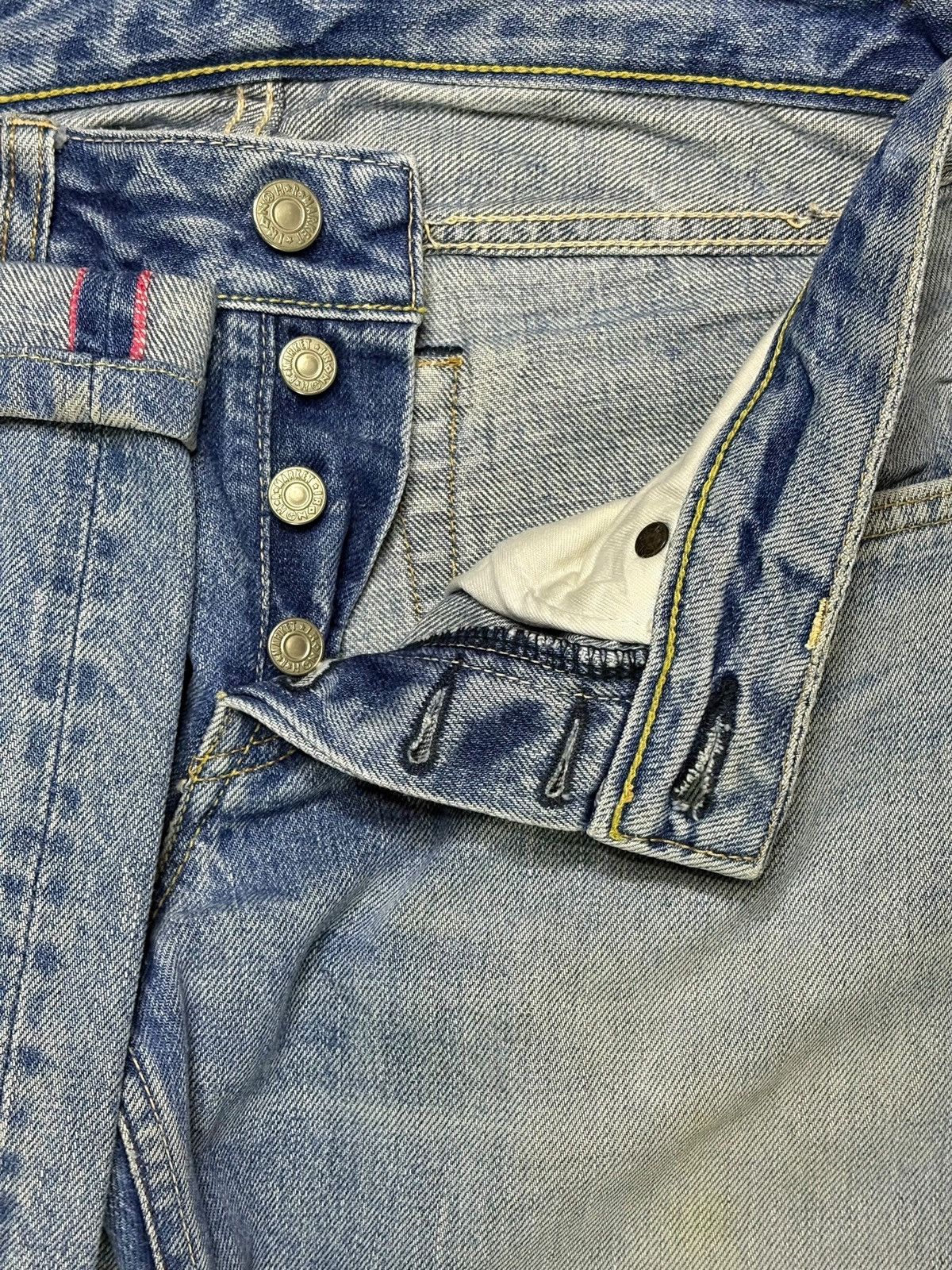 HOLLYWOOD RANCH MARKET Vintage Japanese HR Market Selvedge Mud Wash Loose Jeans Size US 28 / EU 44 - 4 Thumbnail