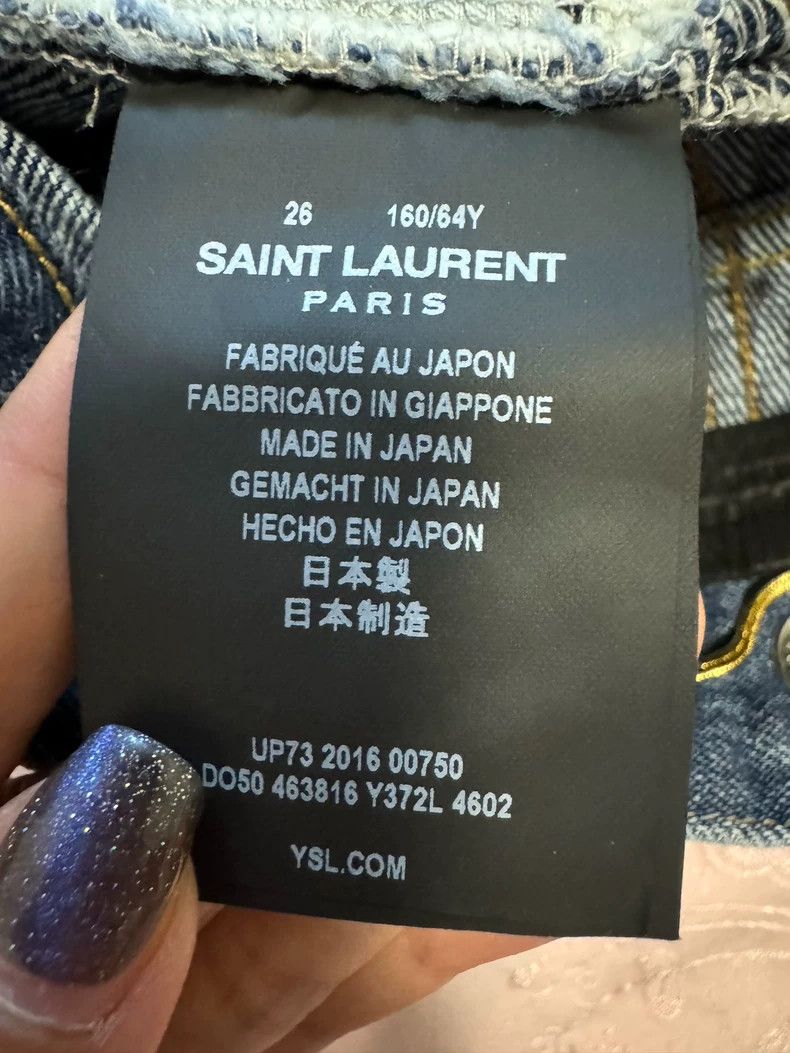 Saint Laurent Paris Saint laurent paris Denim shorts 2506-Nextarrow Size 26" / US 2 / IT 38 - 5 Thumbnail