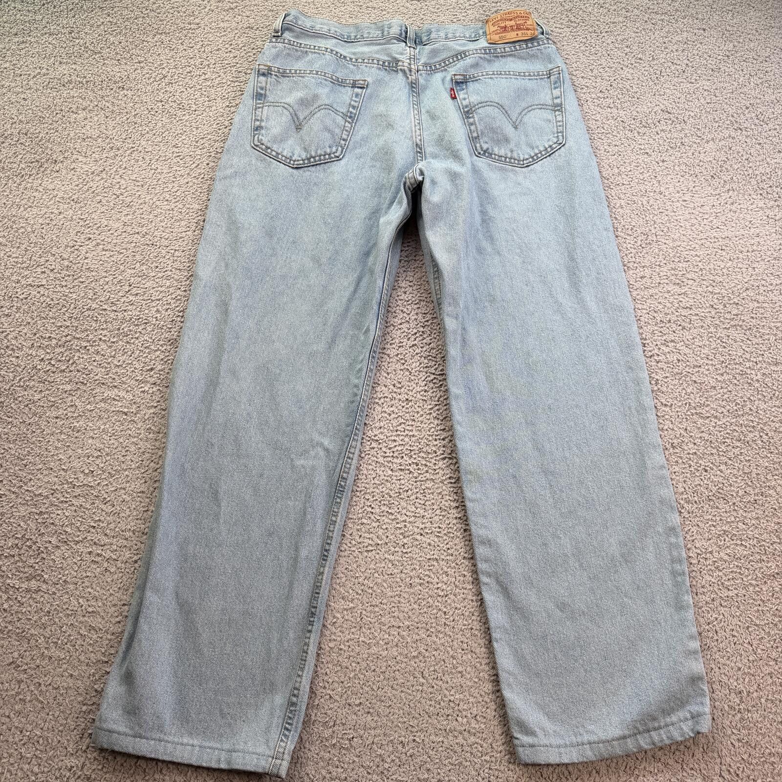 Levi's Vintage Y2K Levis 550 Relaxed Fit Baggy Light Wash Jeans 36 Size US 36 / EU 52 - 2 Thumbnail