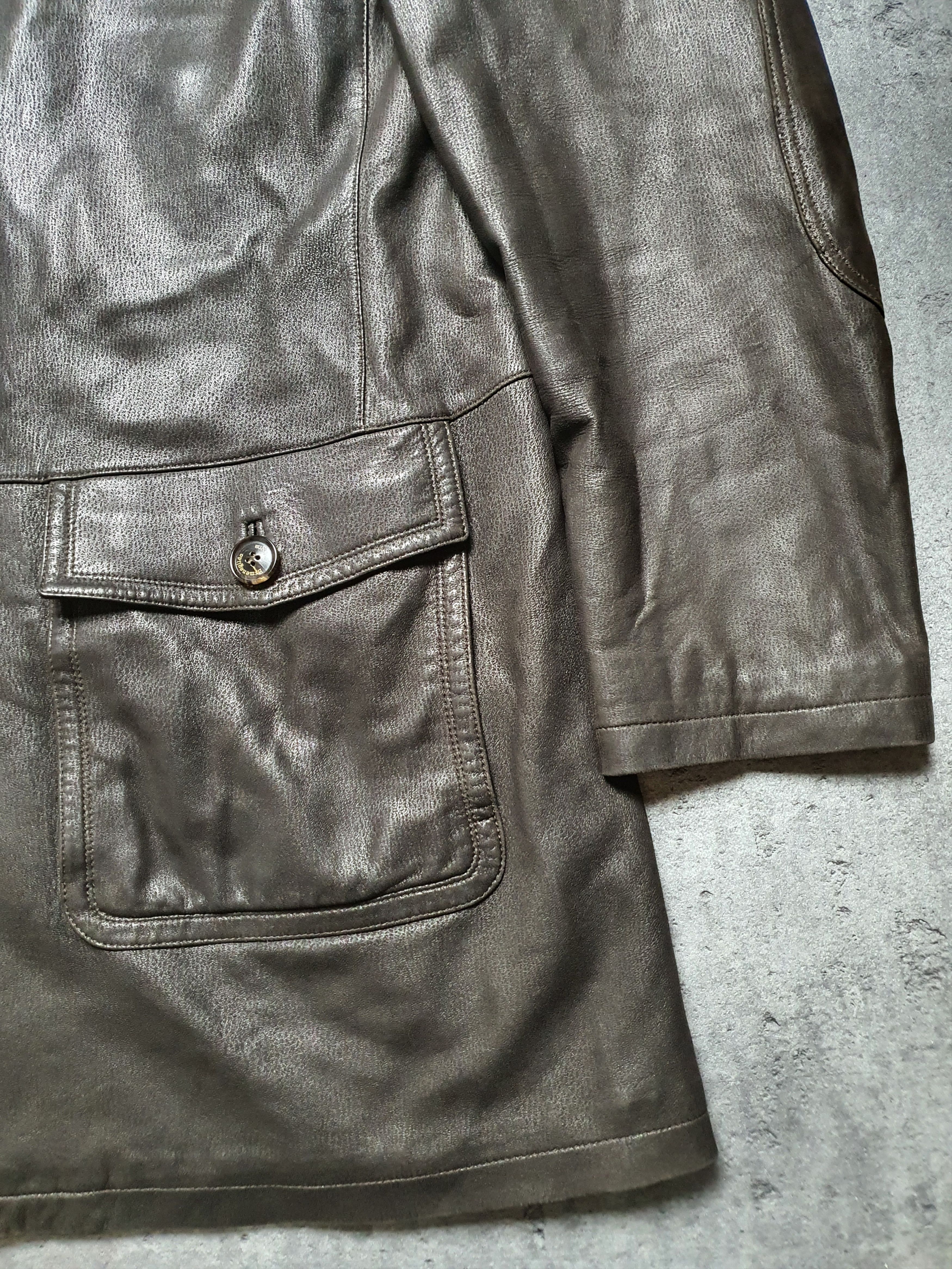 Ermenegildo Zegna Leather coat Ermenegildo Zegna original rare luxury item Size US L / EU 52-54 / 3 - 4 Thumbnail