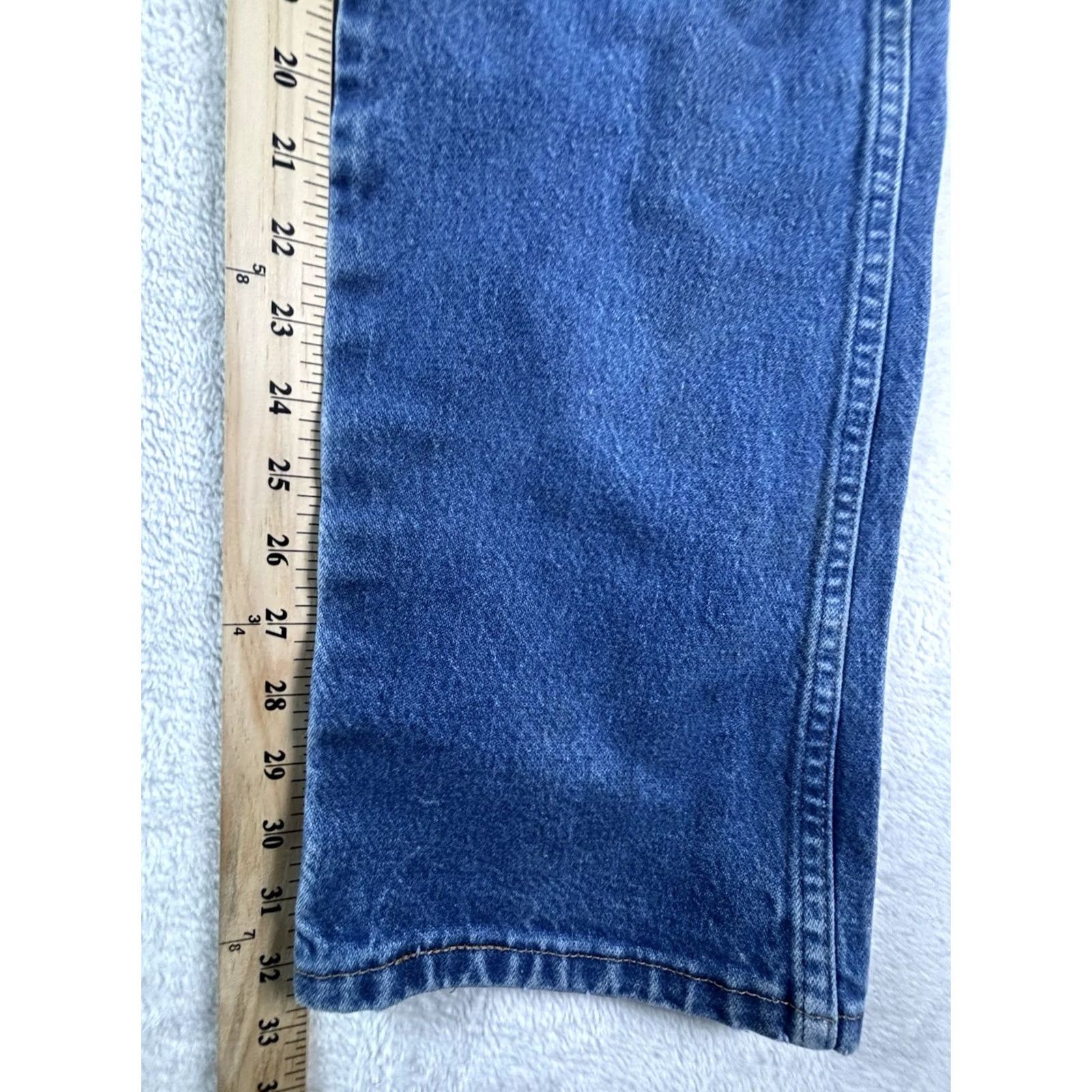 Wrangler VINTAGE Wrangler Jeans Cowboy Cut Regular Fit Boot Cut 936DEN 35x34 Denim Blue Cotton Jeans Mens Size US 35 - 4 Thumbnail