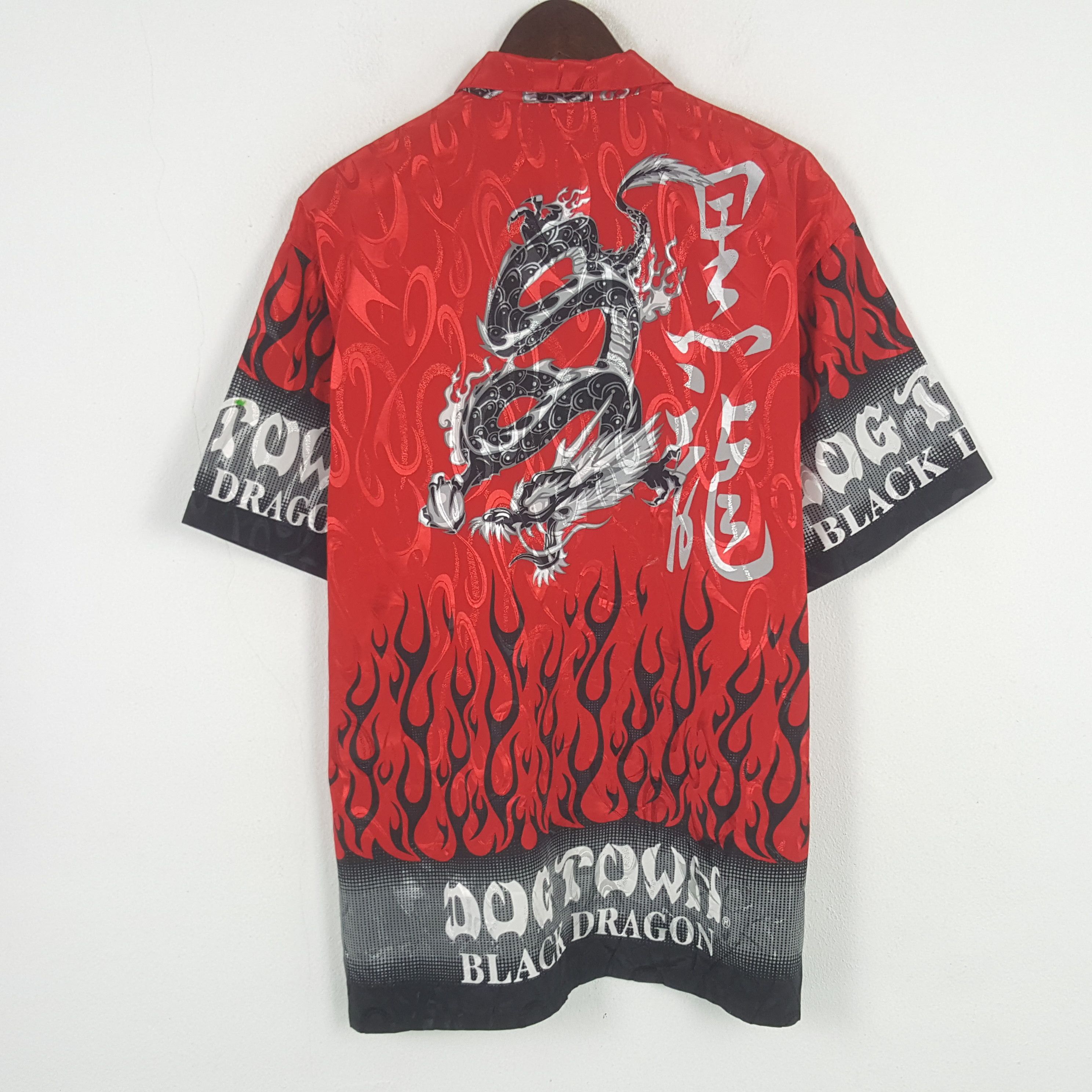 Red Dragon Button Up Shirt | Grailed