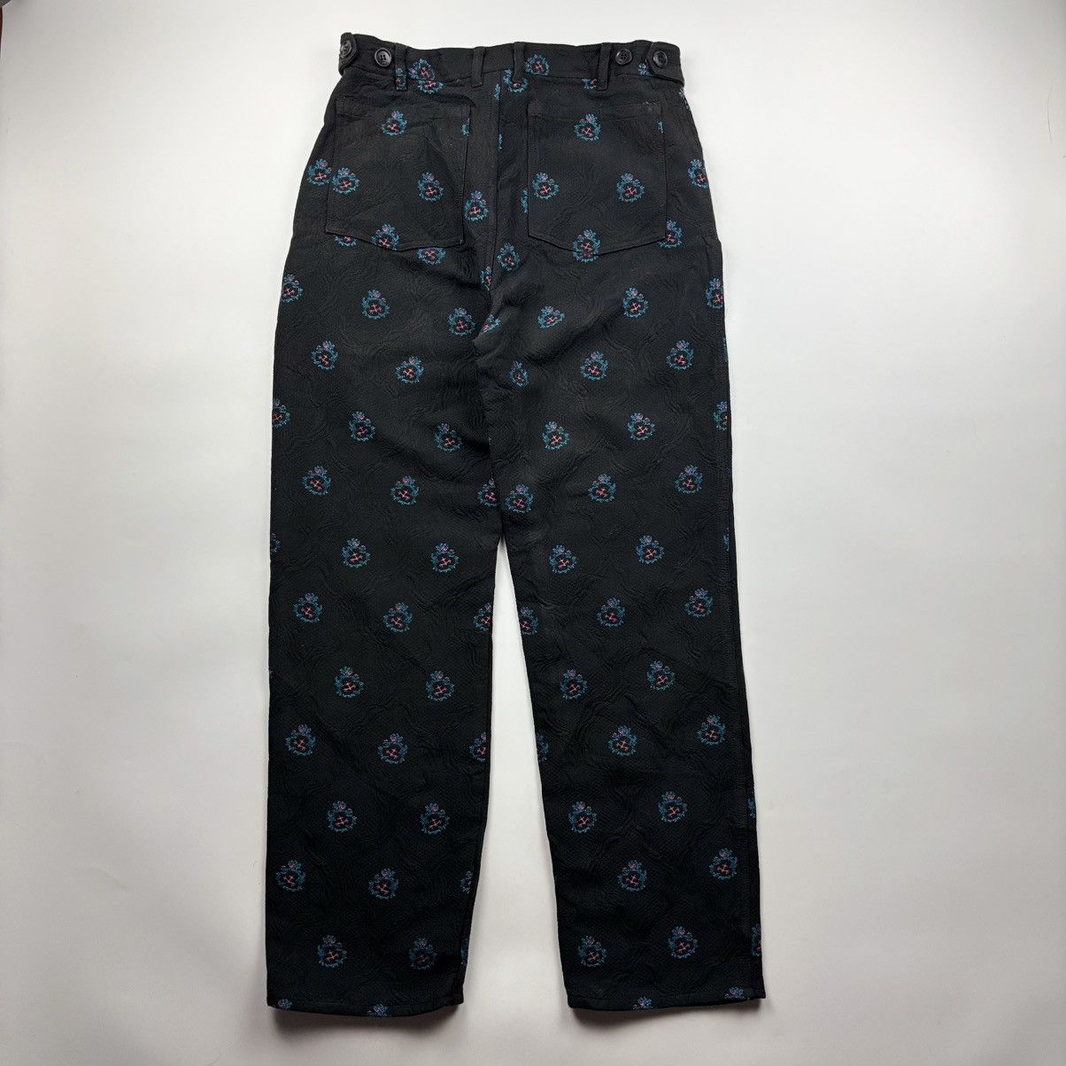 Comme des Garcons Comme des Garçons Embroidered Motif Trousers Size 29" - 2 Thumbnail