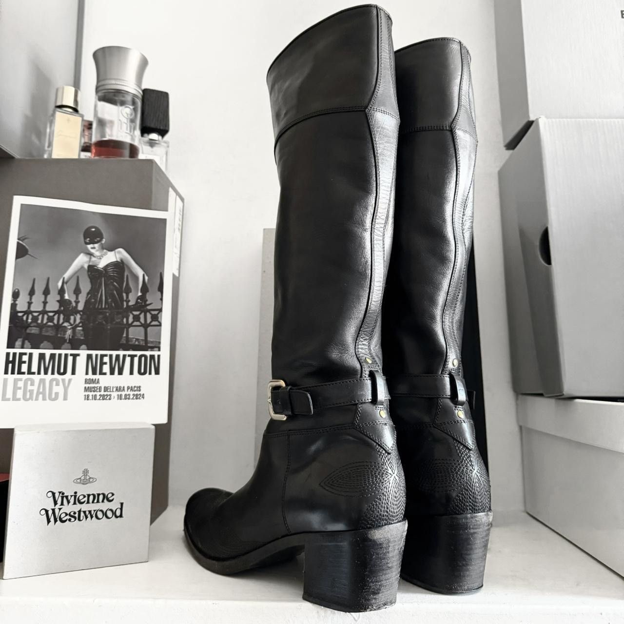 Prada Prada Archive Vintage biker gladiator boots with many belts Size US 8 / IT 38 - 4 Thumbnail