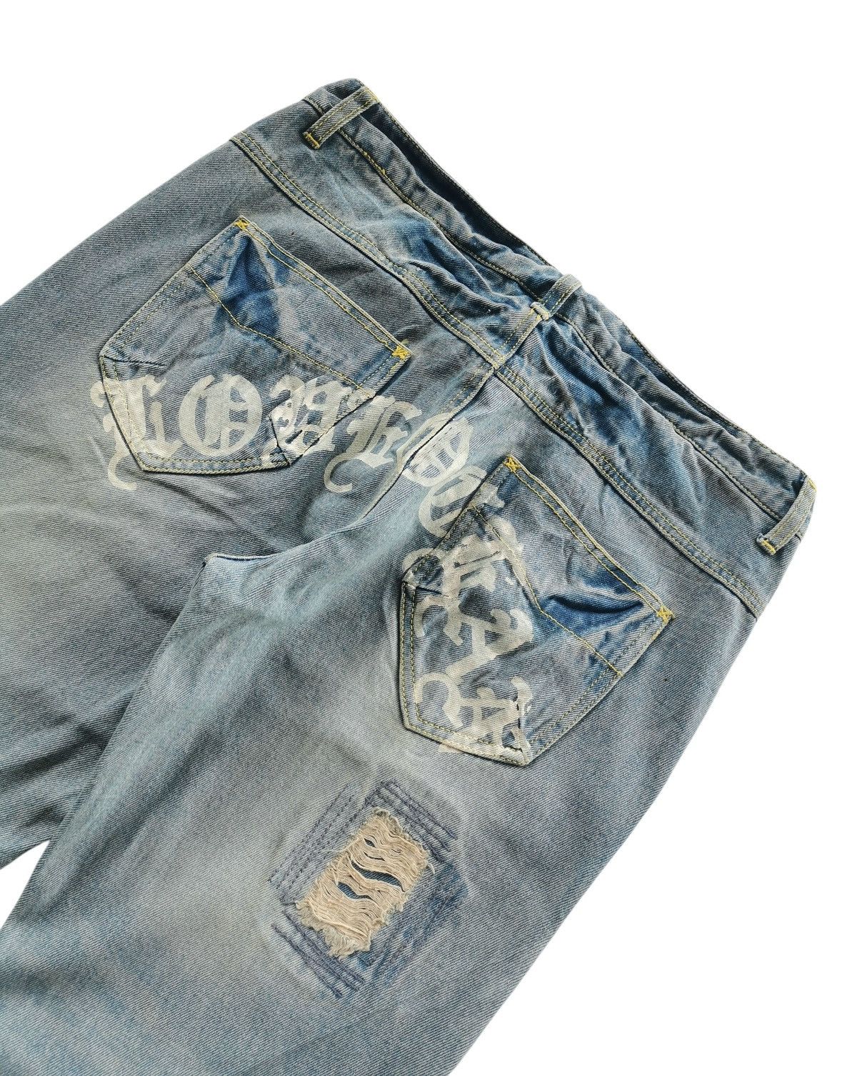 Vintage Body Glove Distressed Bootcut,Flared Jeans