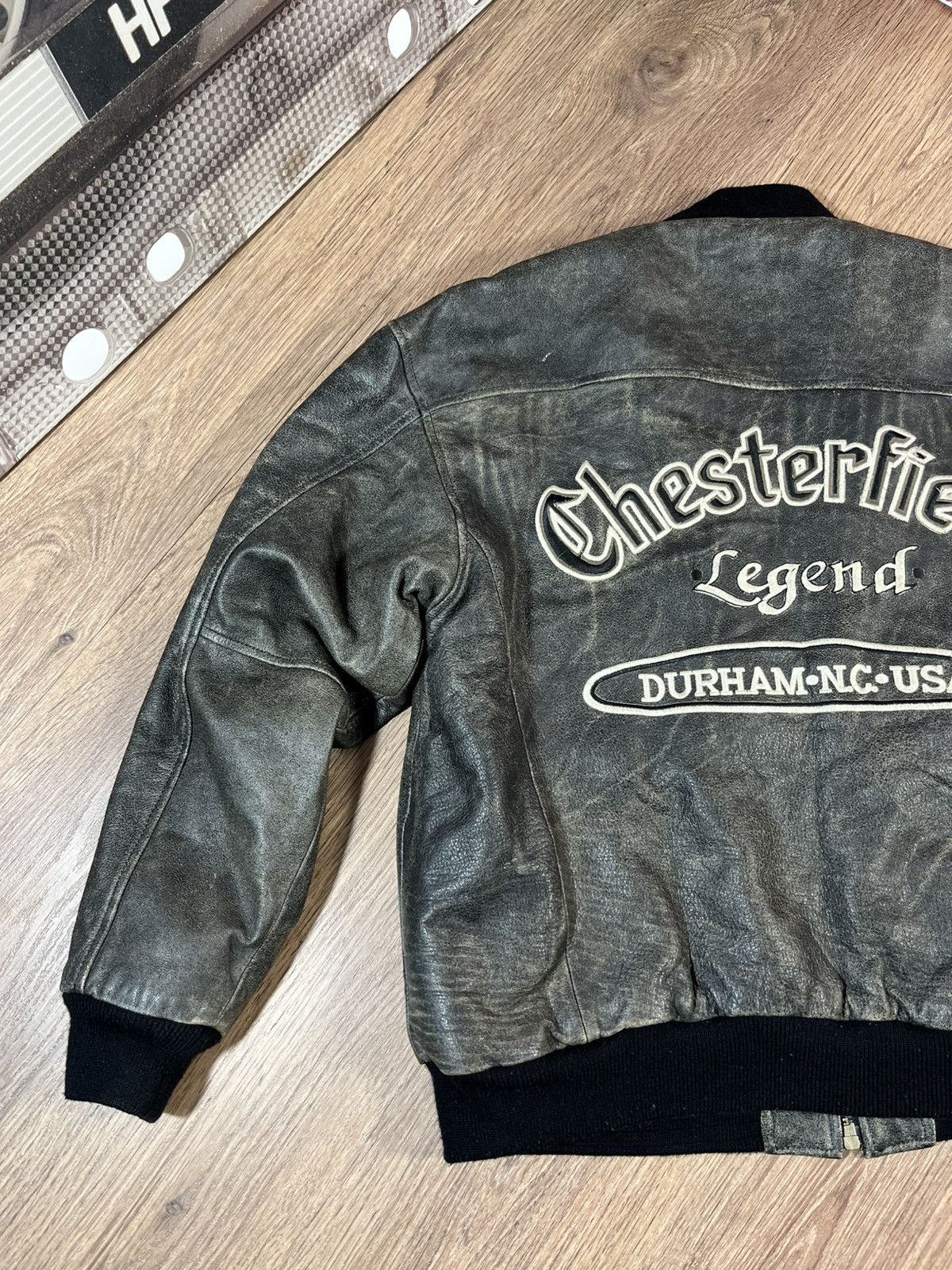 Leather Vintage Chesterfield Leather Jacket she is alone Size US L / EU 52-54 / 3 - 16 Thumbnail