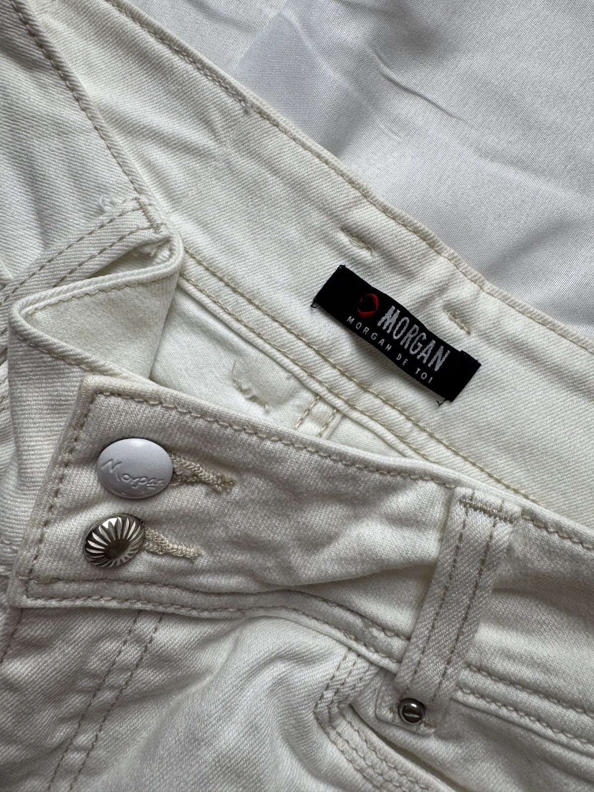 Morgan De Toi Y2K Morgan de Toi Vintage Double Zip Details Low Rise Jeans Size 30" / US 8 / IT 44 - 9 Thumbnail