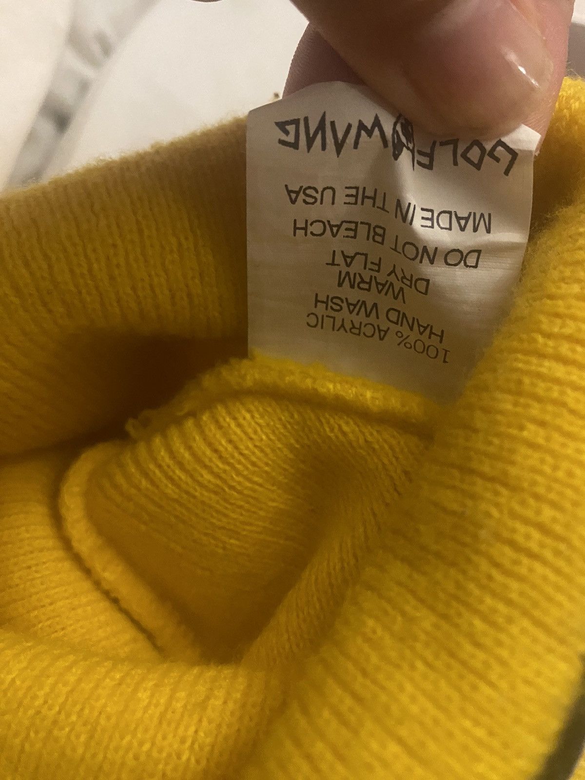 Golf Wang Golf Wang Yellow Box Cutter Beanie Size ONE SIZE - 3 Thumbnail