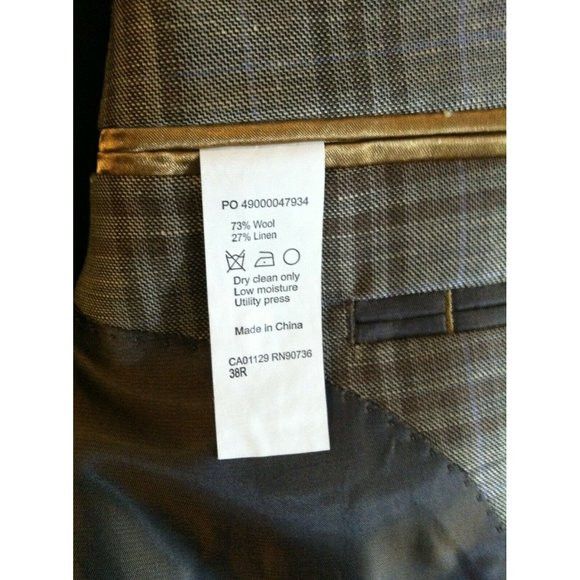 Donald Trump DONALD TRUMP MENS NEW 73%WOOL 27%LINEN SPORT COAT BLAZER 38R Size 38R - 4 Thumbnail