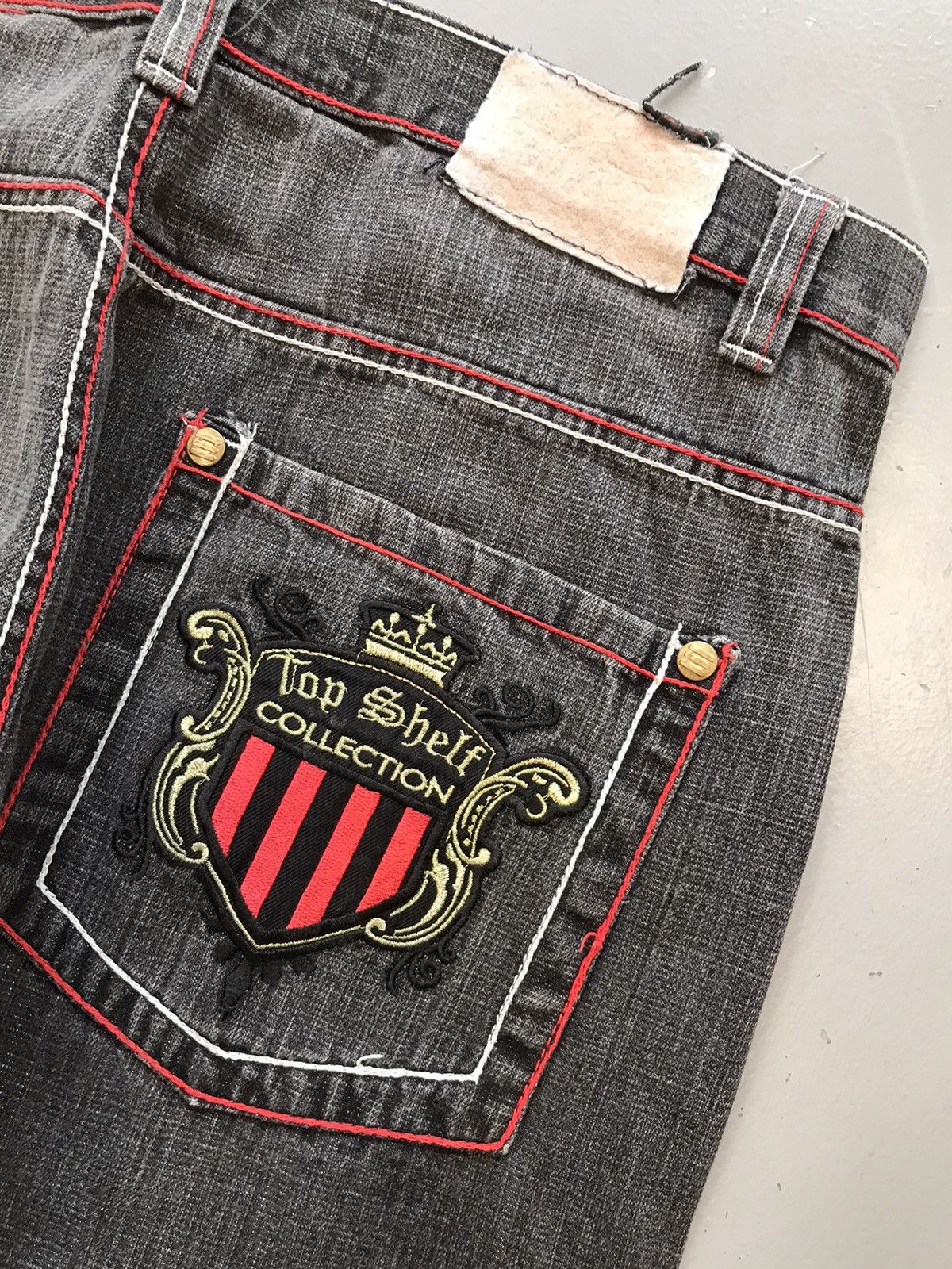 Vintage Vintage top shield collection embroidered straight fit denim Size US 38 / EU 54 - 11 Thumbnail