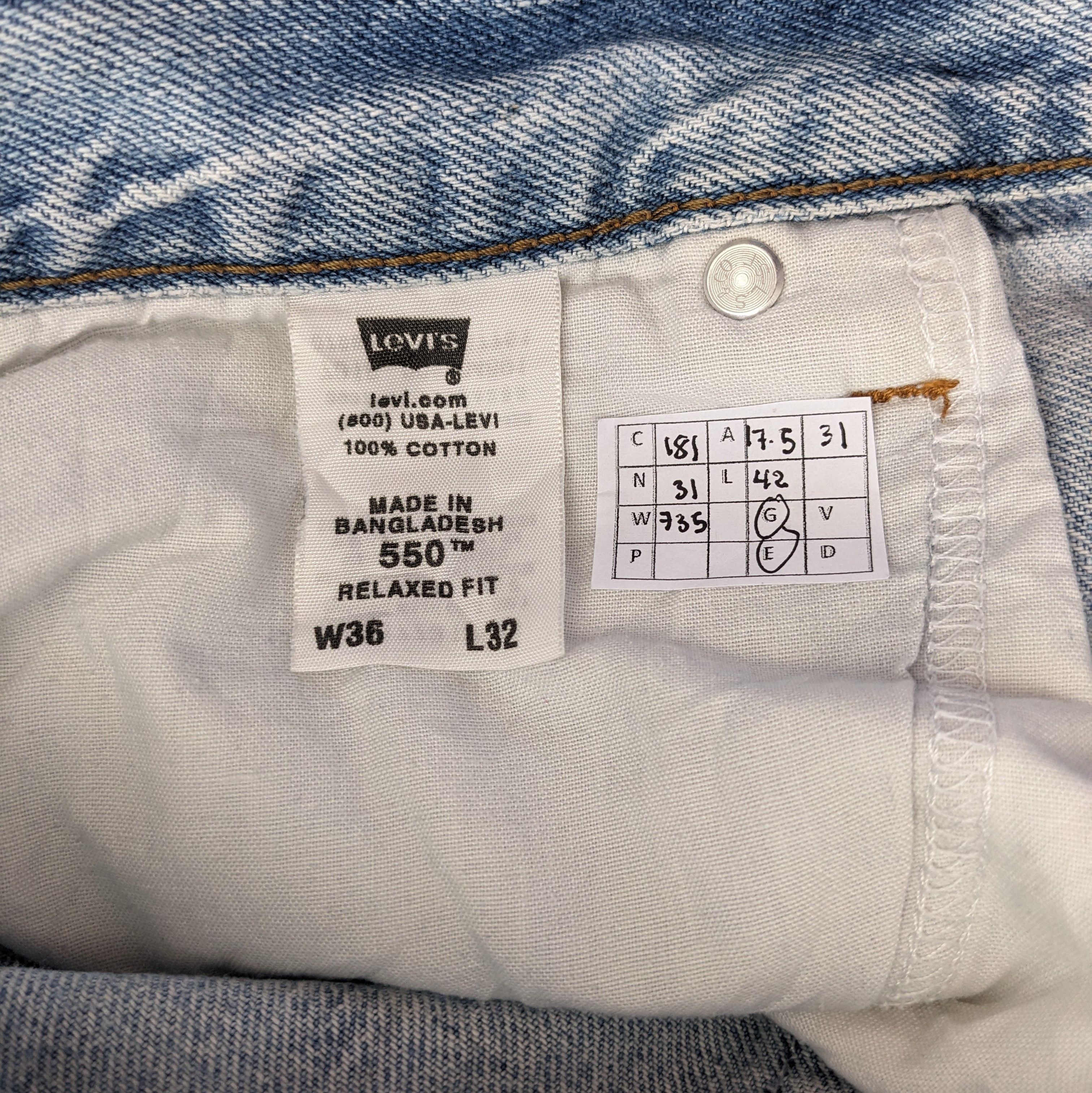 Vintage Vintage Levi's Strauss Co American Brand Jeans Size US 35 - 11 Thumbnail