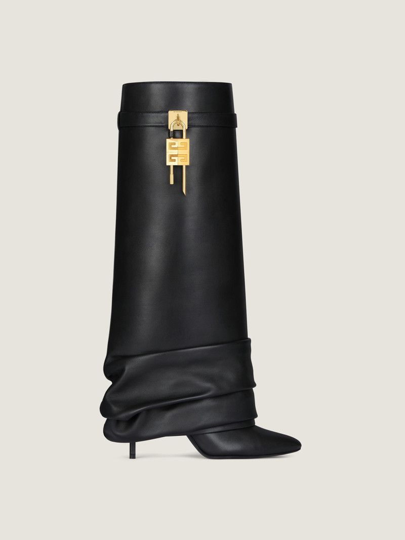 Givenchy o1w1db10126 Shark Lock Stiletto Boots in Black Size US 11 / IT 41 - 1 Thumbnail