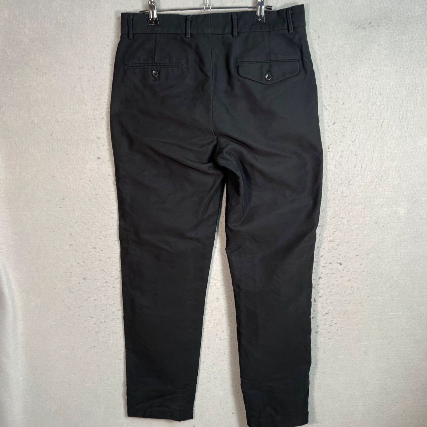 Vintage Saturdays New York City Mens 32 Black Cotton Slim Fit Chino Pants Size US 32 / EU 48 - 2 Thumbnail