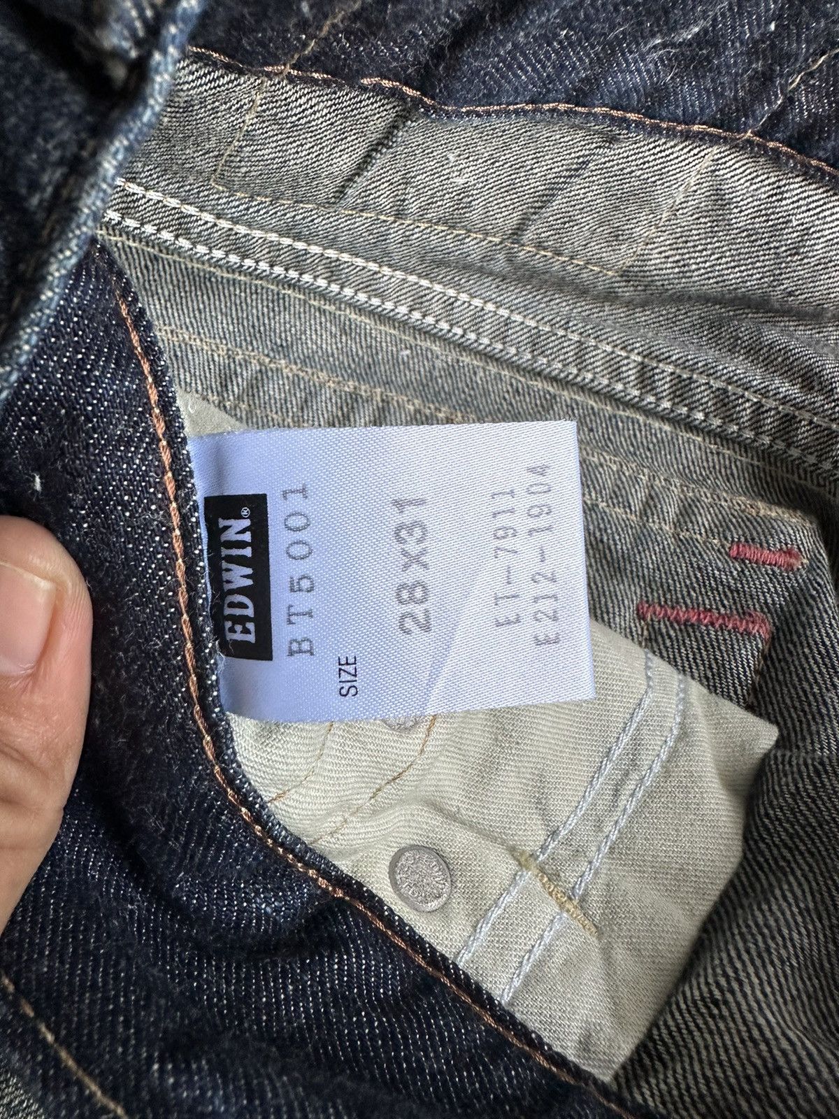 Edwin Vintage Edwin 503 Blue Trip Flare Washed Denim D383 Size US 28 / EU 44 - 16 Thumbnail