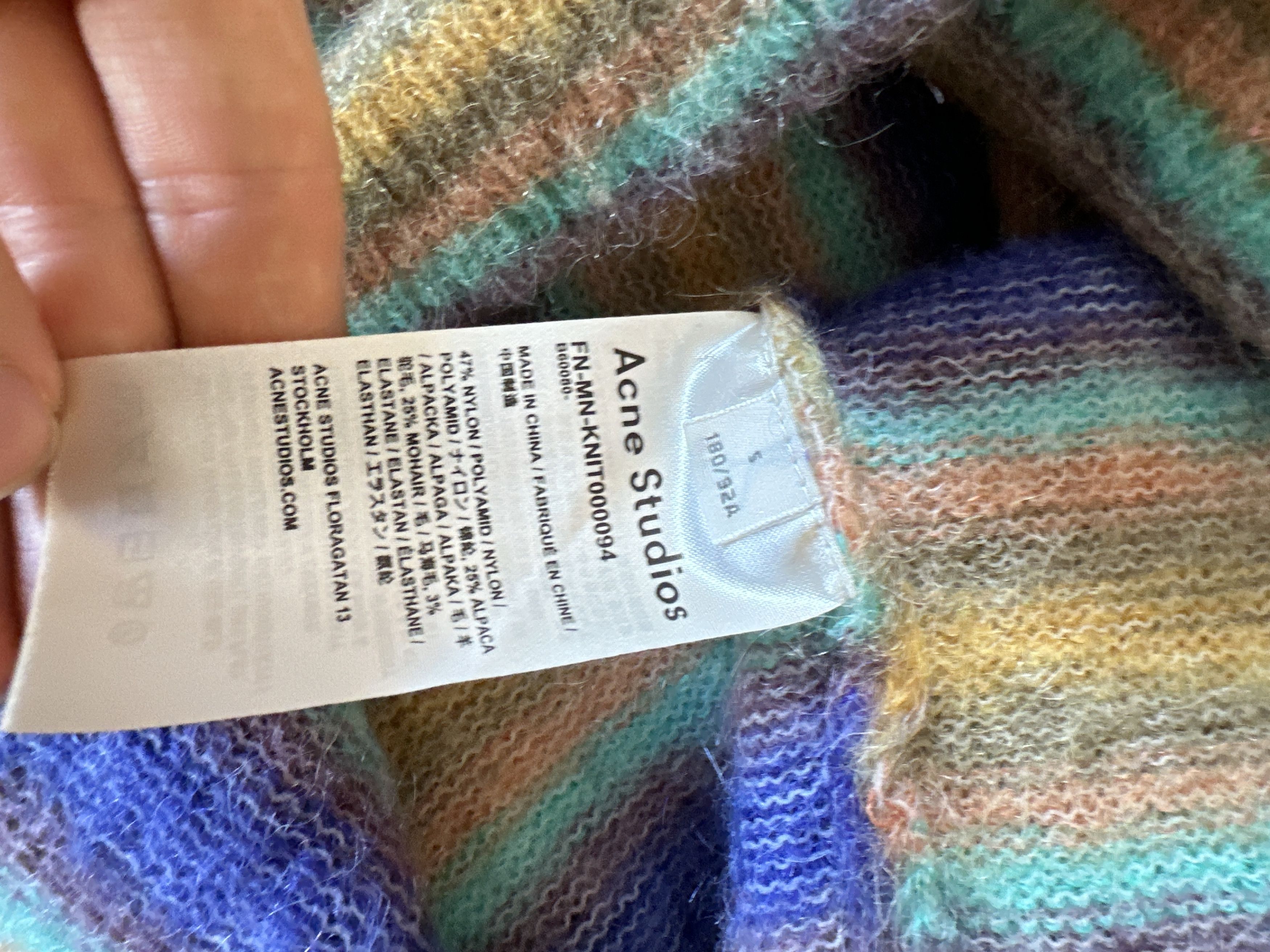 Acne Studios Acne Studios Striped Alpaca/Mohair Sweater Size US M / EU 48-50 / 2 - 6 Thumbnail