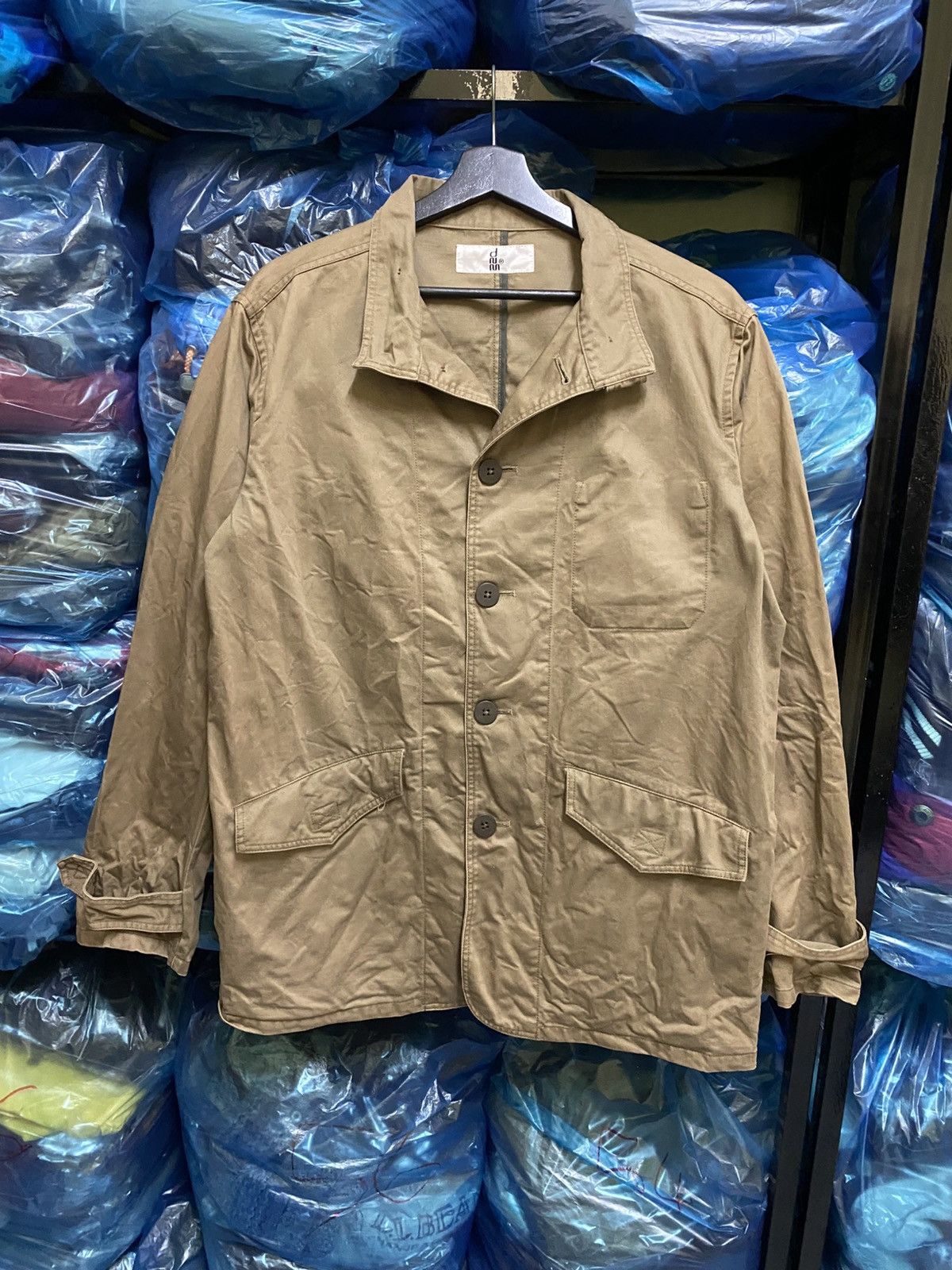 Denime Denime Japan Vintage Khaki Work Jacket –Made in Japan Size US L / EU 52-54 / 3 - 3 Thumbnail