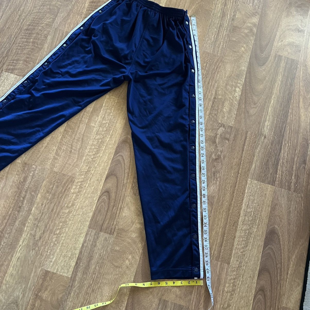 Adidas Vintage 1999 Adidas Tearaway Snap Track Pants 3-Stripes Y2K Size US 26 / EU 42 - 7 Thumbnail